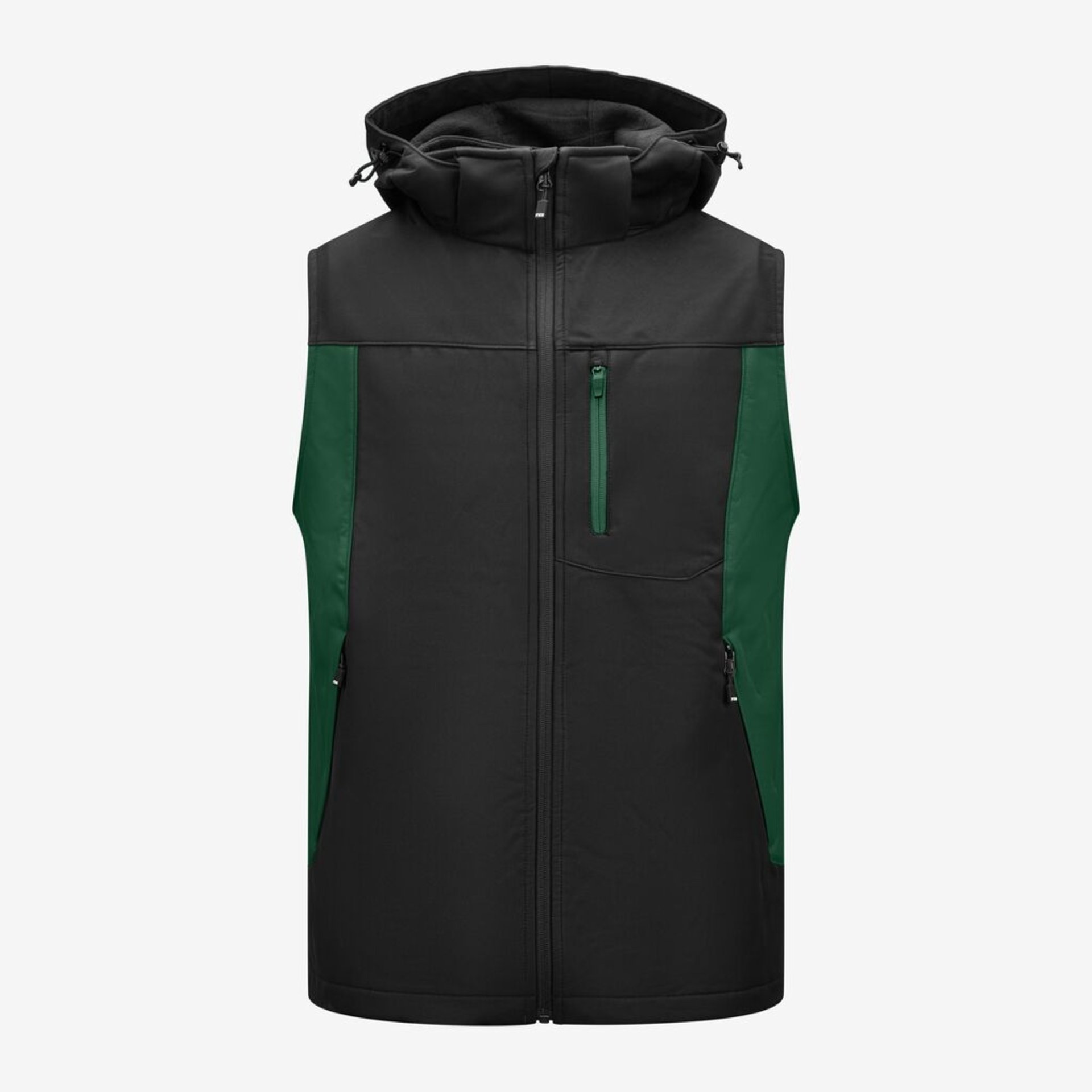 JUSTUS Softshell Weste grün-schwarz 2XL