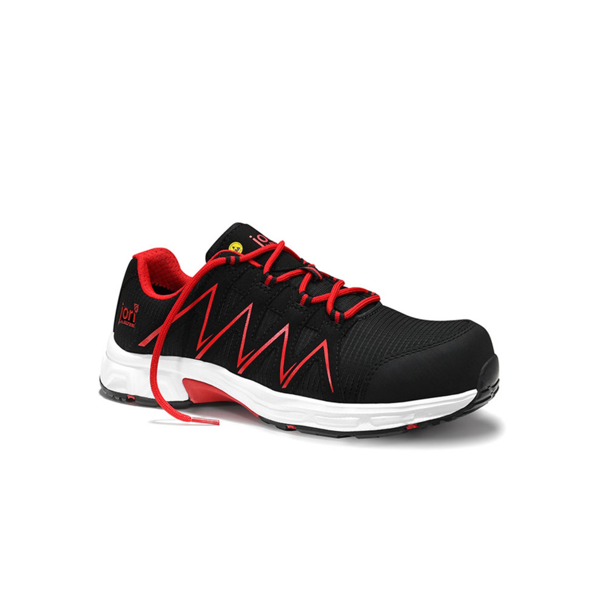 Sicherheitshalbschuh jo_SPEEDY black-red Low ESD S3S, Gr. 42