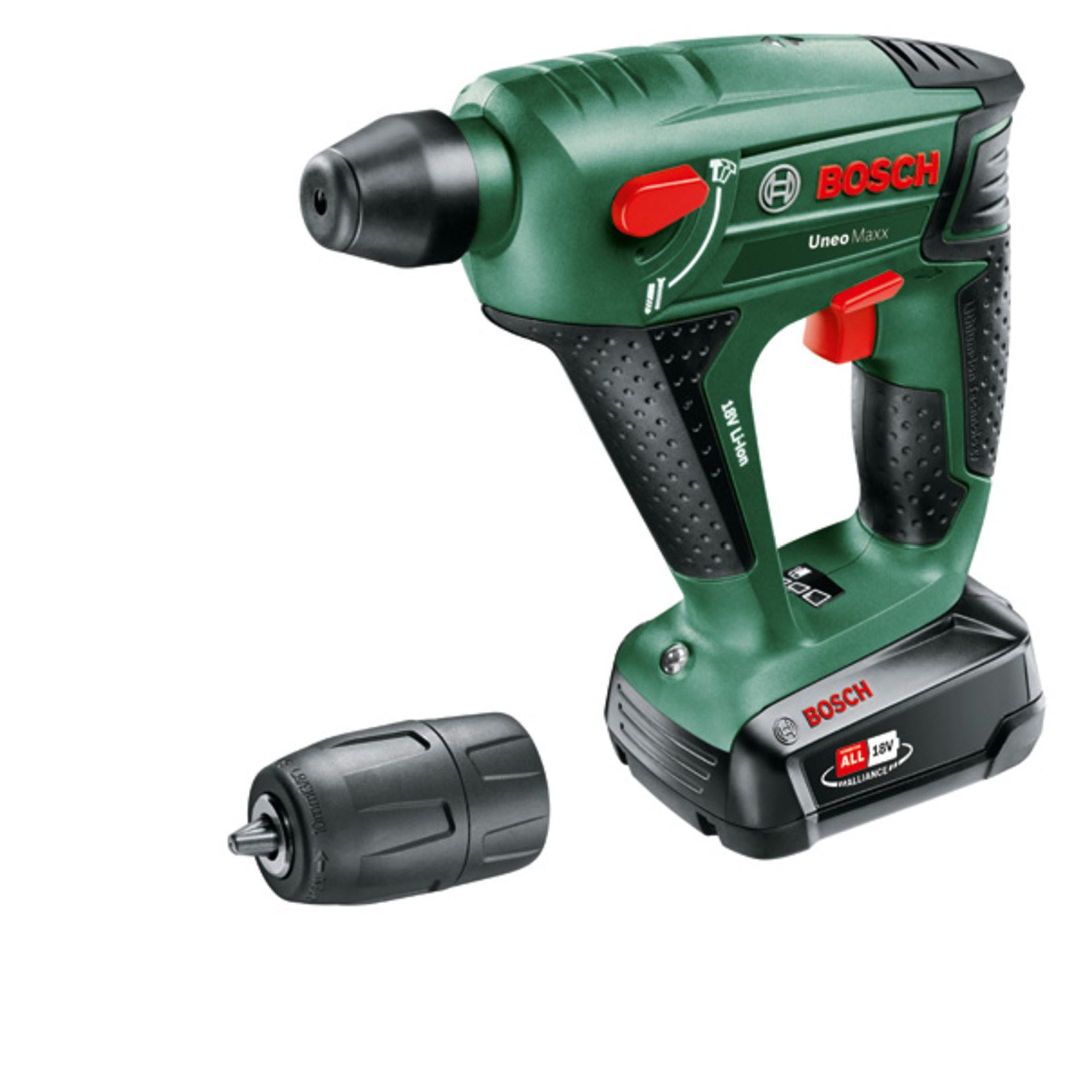 Akku-Bohrhammer UNEO Maxx, 1 x Akku PBA 18V 2.5Ah im Koffer