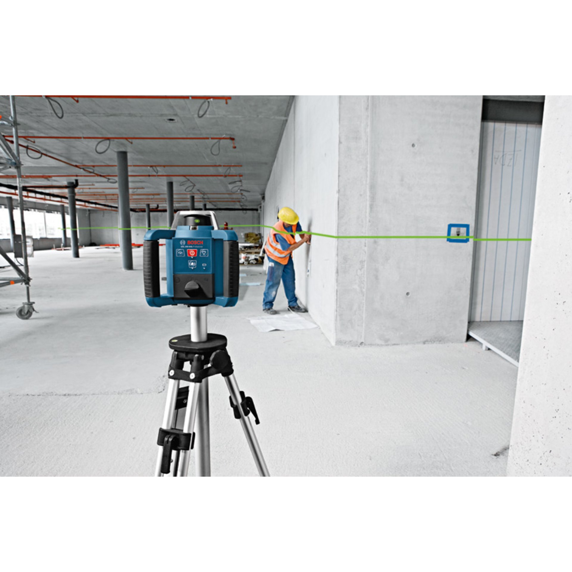 Rotationslaser GRL 300 HVG + LR 1 G, Batterien: 1 x 9V + 2 x 1,2V HR20 in L-BOXX