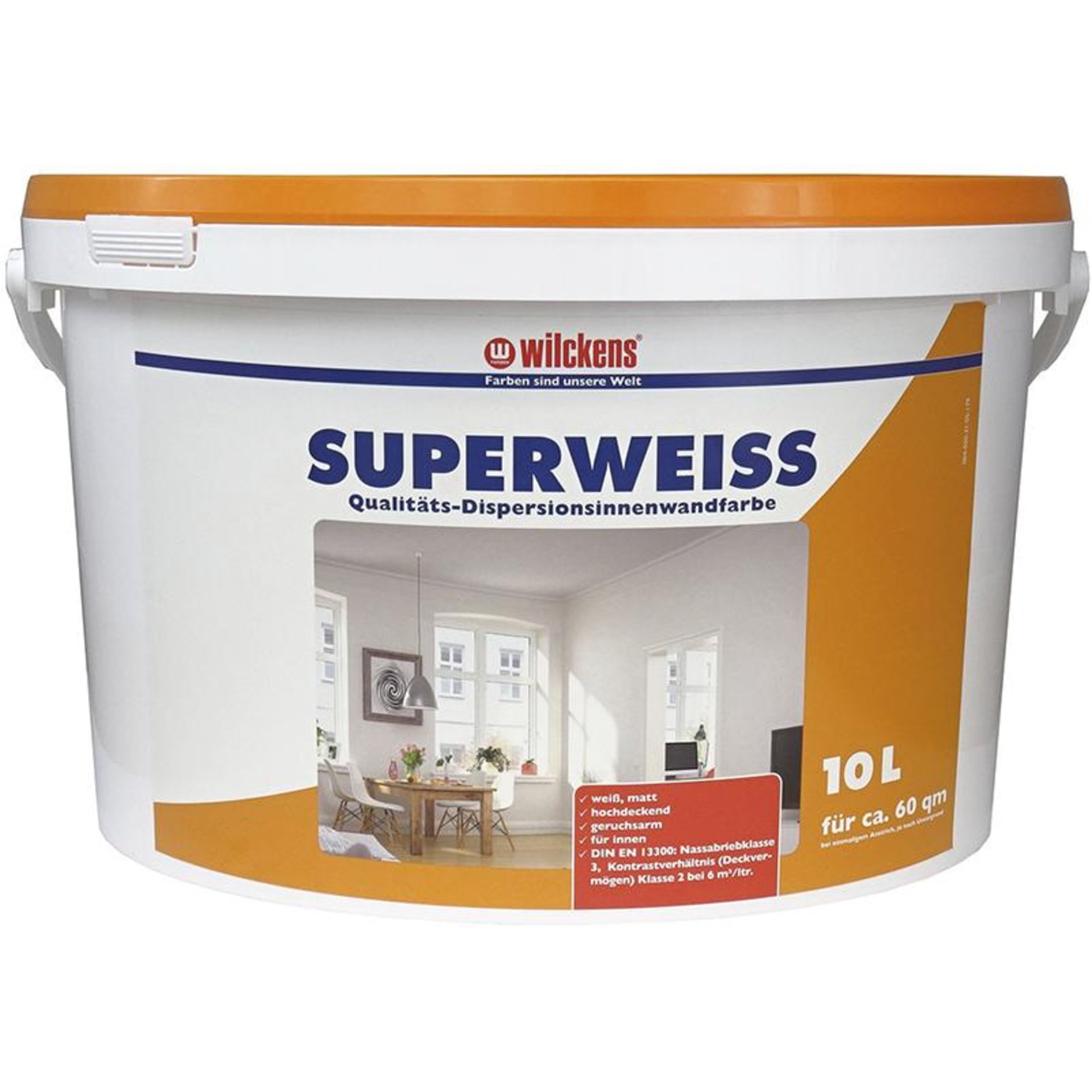 Dispersionsfarbe Innen 10 l, superweiß