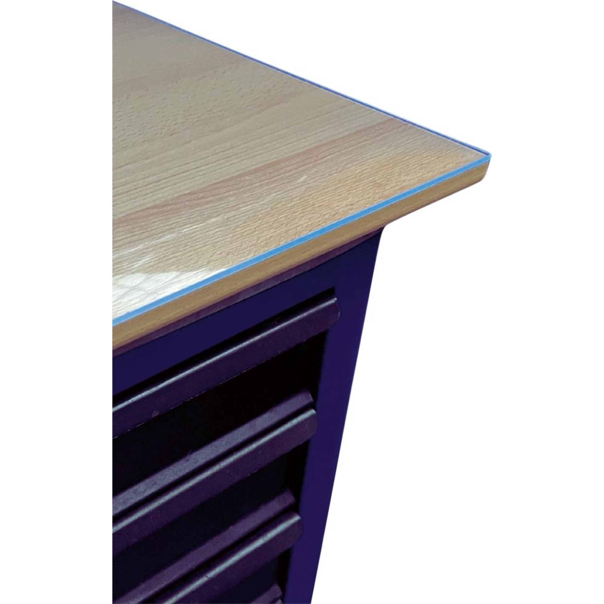 Weich-PVC Auflage B1500xT800xH3mm glasklar-transparent