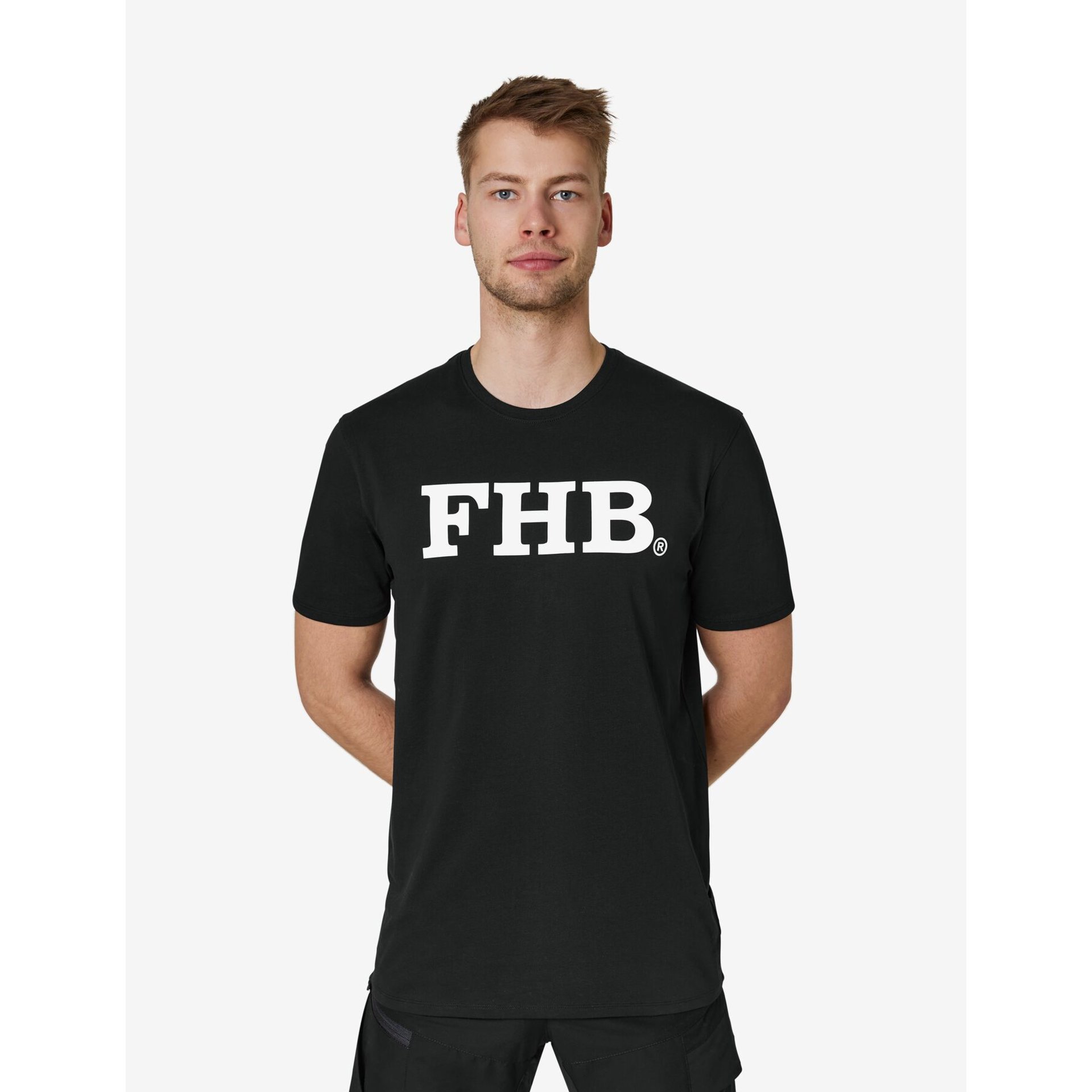 PHIL T-Shirt mit FHB-Logo schwarz M
