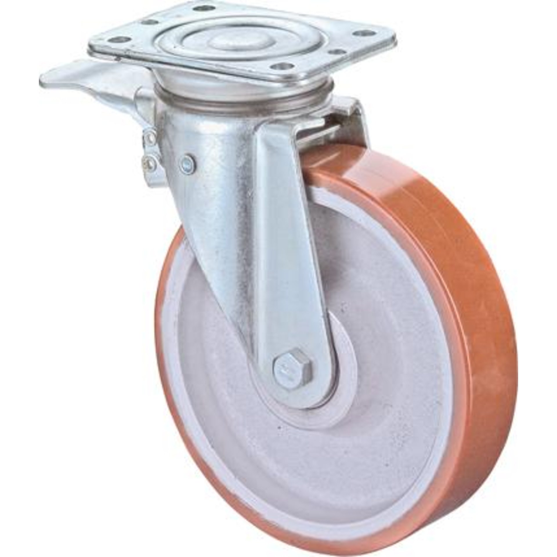 Lenkrolle 150mm N120.C10 Pl.,Polyure Guss,KL,Fest N120.C10.152 BS ROLLEN