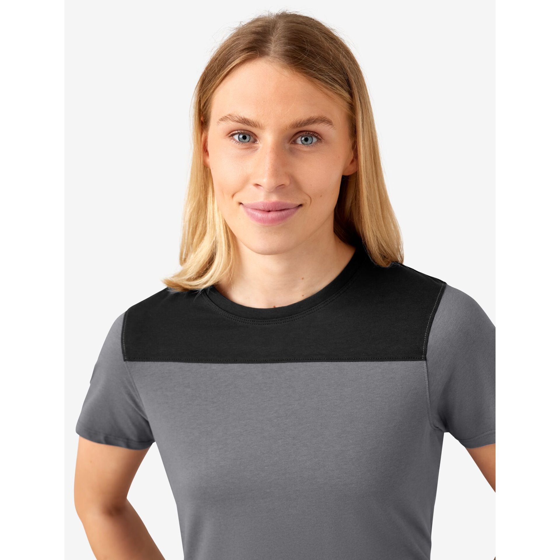 KIRA T-Shirt Damen grau-schwarz XL