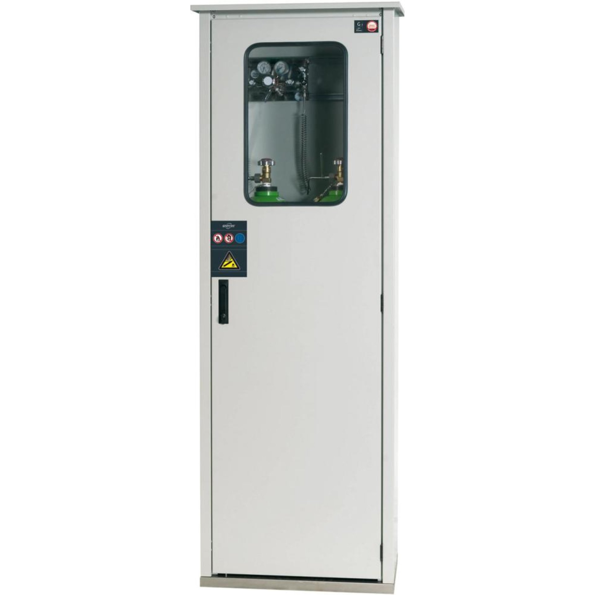 Druckgasflaschenschrank einw. 2x50 Liter Fenster