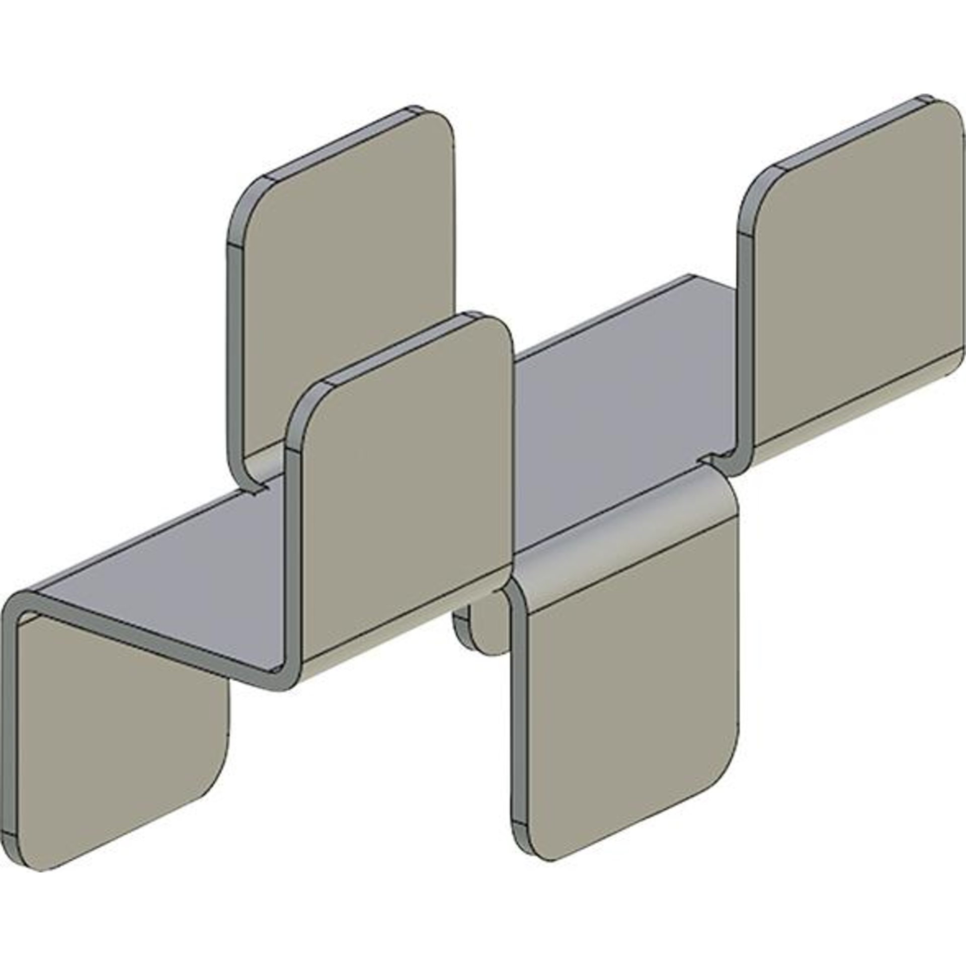 Stabilisierungshalter VE 2 Stück für Rückwandgitter
