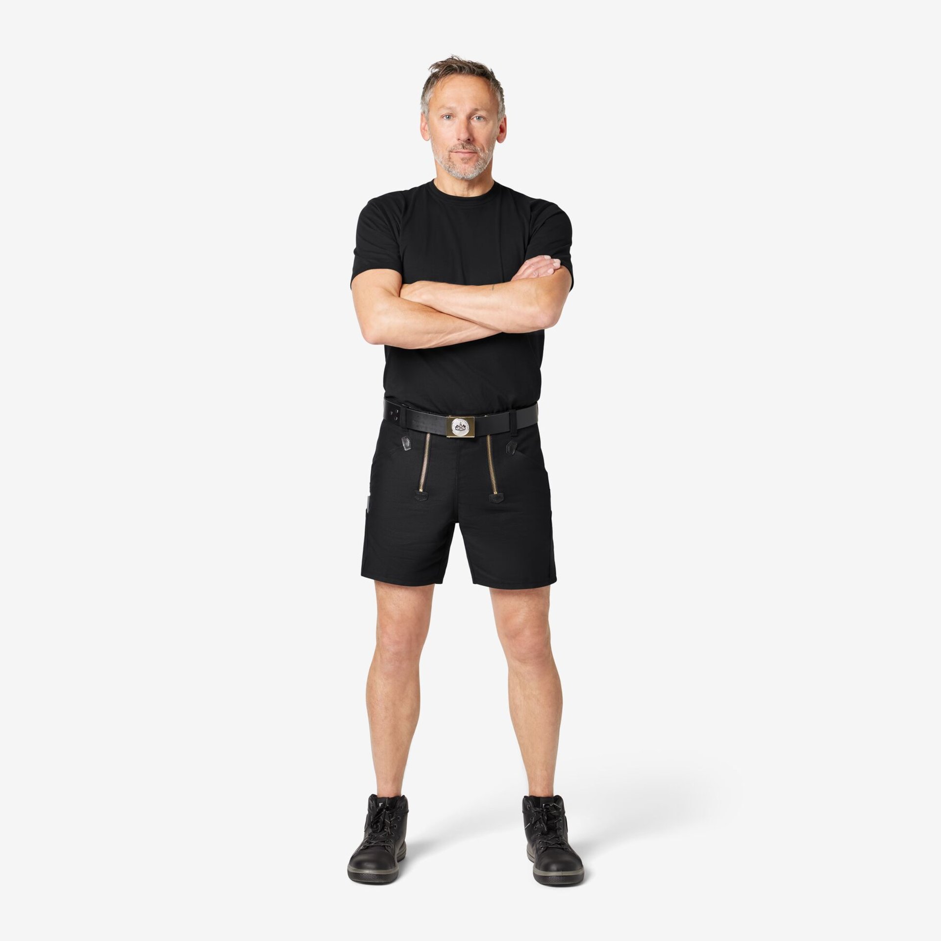 JO Zunft-Shorts kurz Rips-Moleskin schwarz 58
