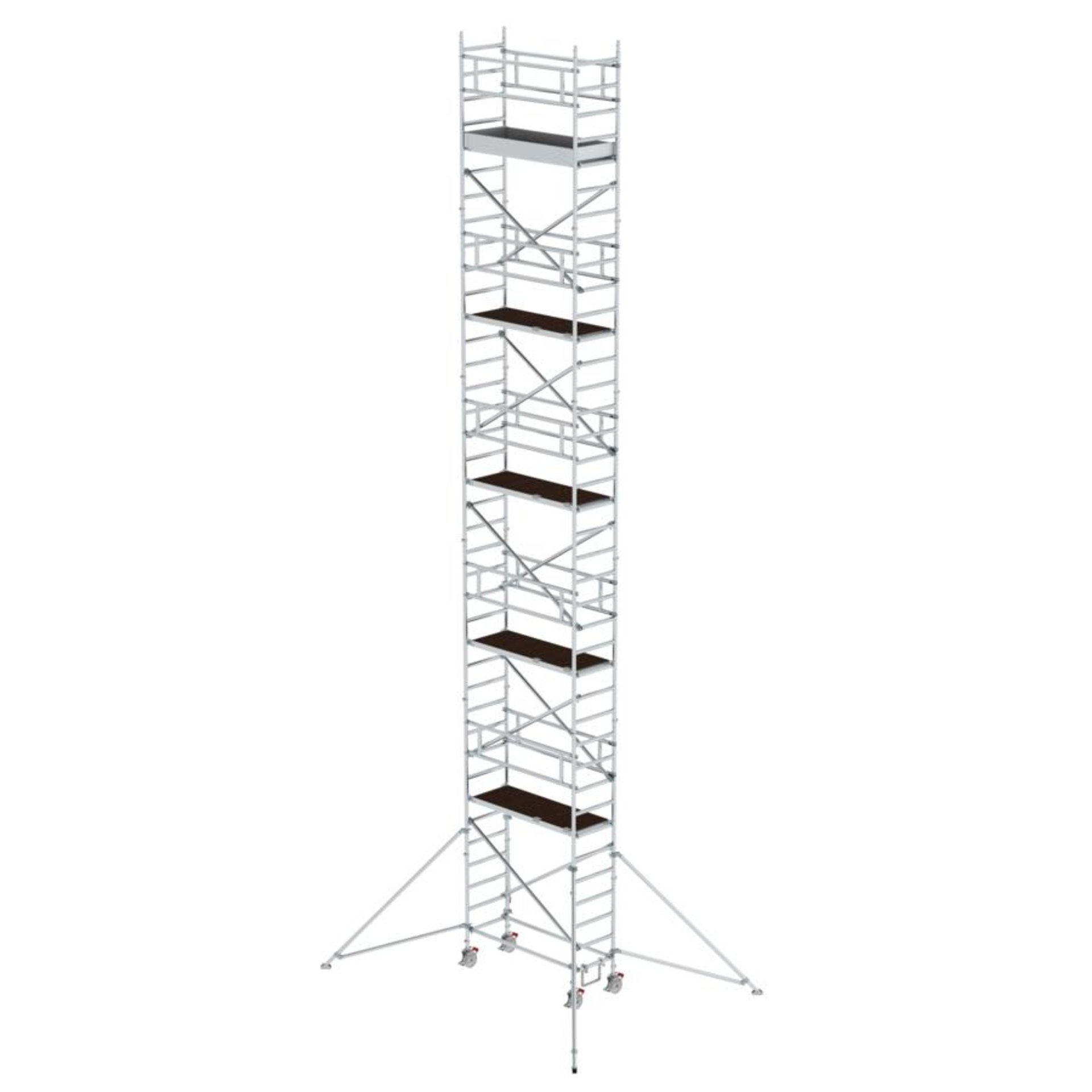 Rollgerüst m. Auslegern Plattform B1800xT750 mm Plattformhöhe 10,35 m Arbeitshöhe bis 12,35 m
