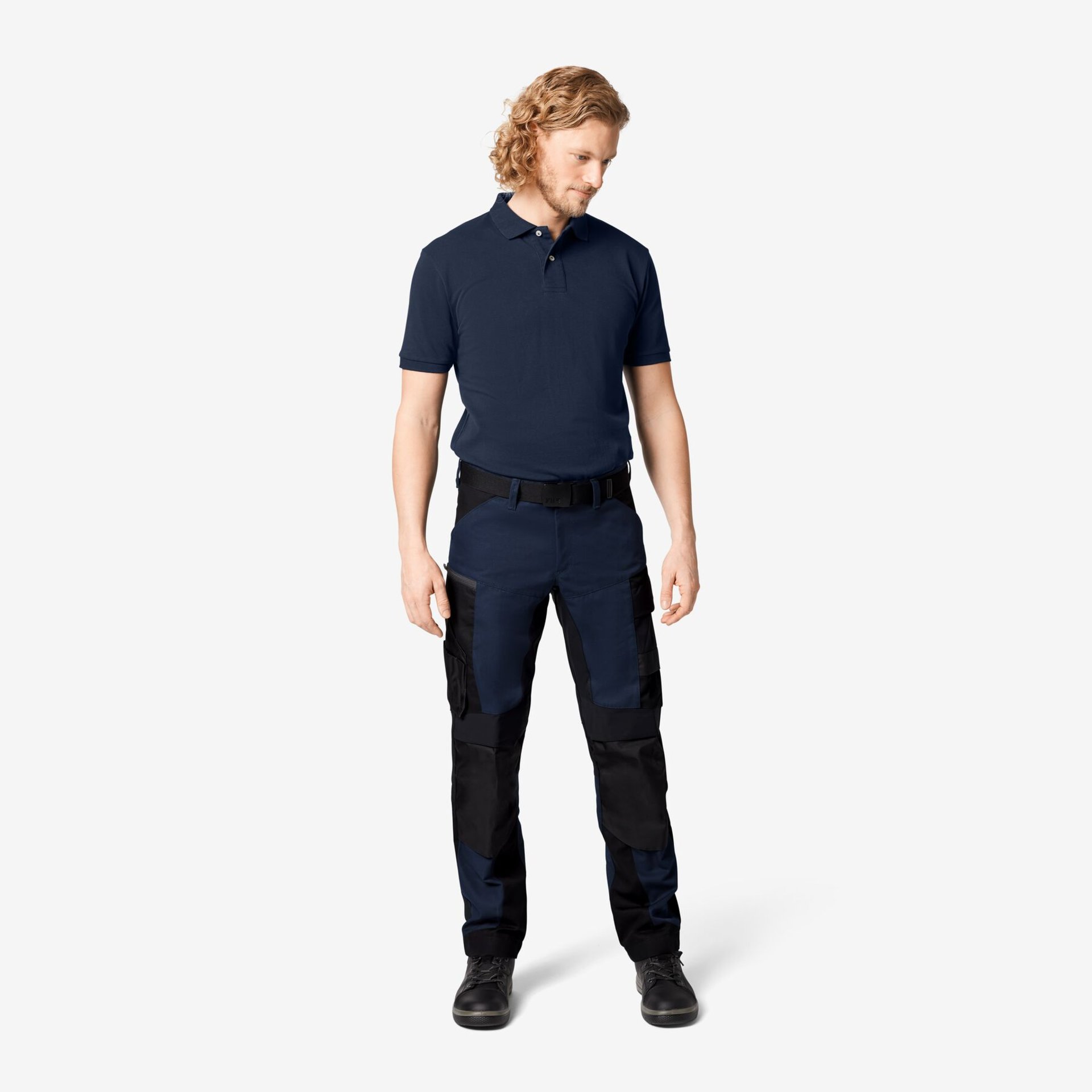 DANIEL Polo-Shirt einfarbig marine Gr. 4XL