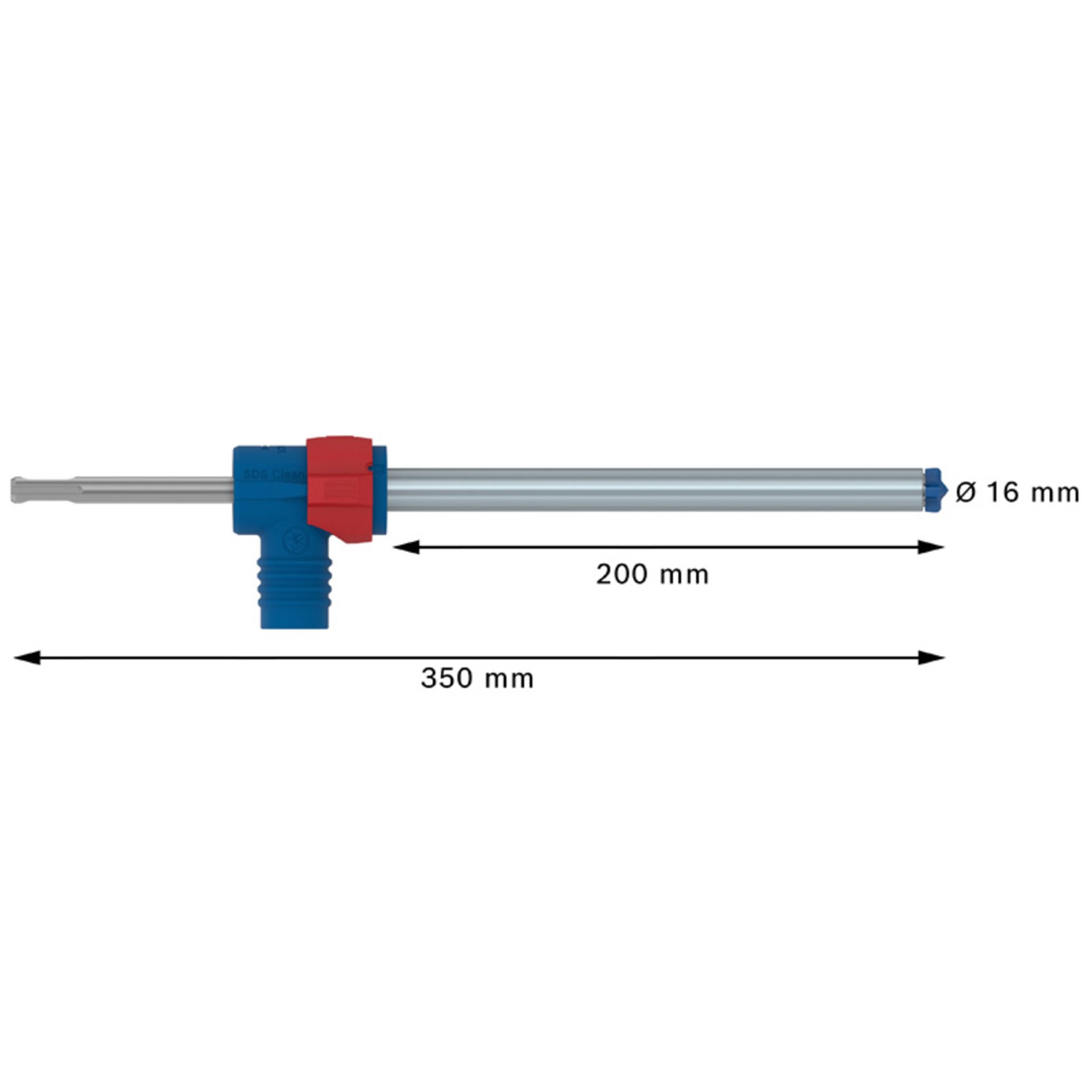 EXPERT SDS Clean plus-8X Hammerbohrer-Set 16 x 200 x 350