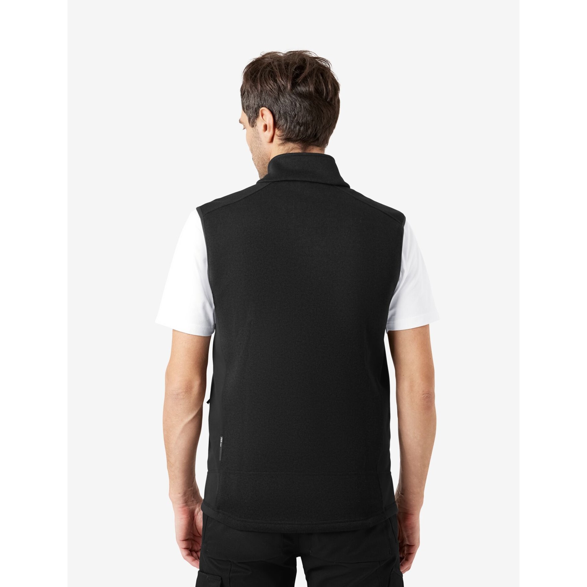 ADDE Strick-Fleece-Weste  schwarz 4XL