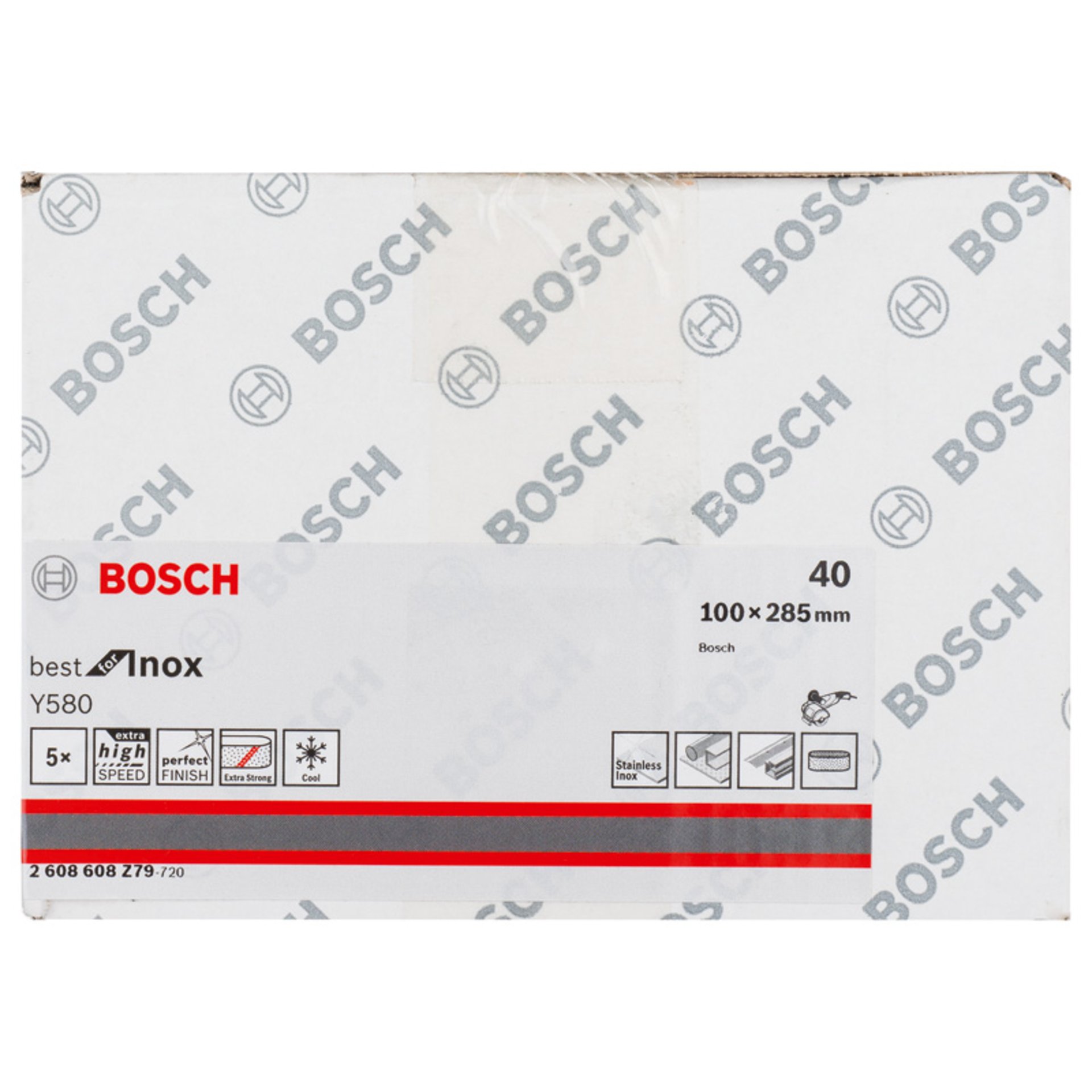 PRO Y580 Schleifband, 100 x 285 mm, 90 mm, G40, 5-tlg.