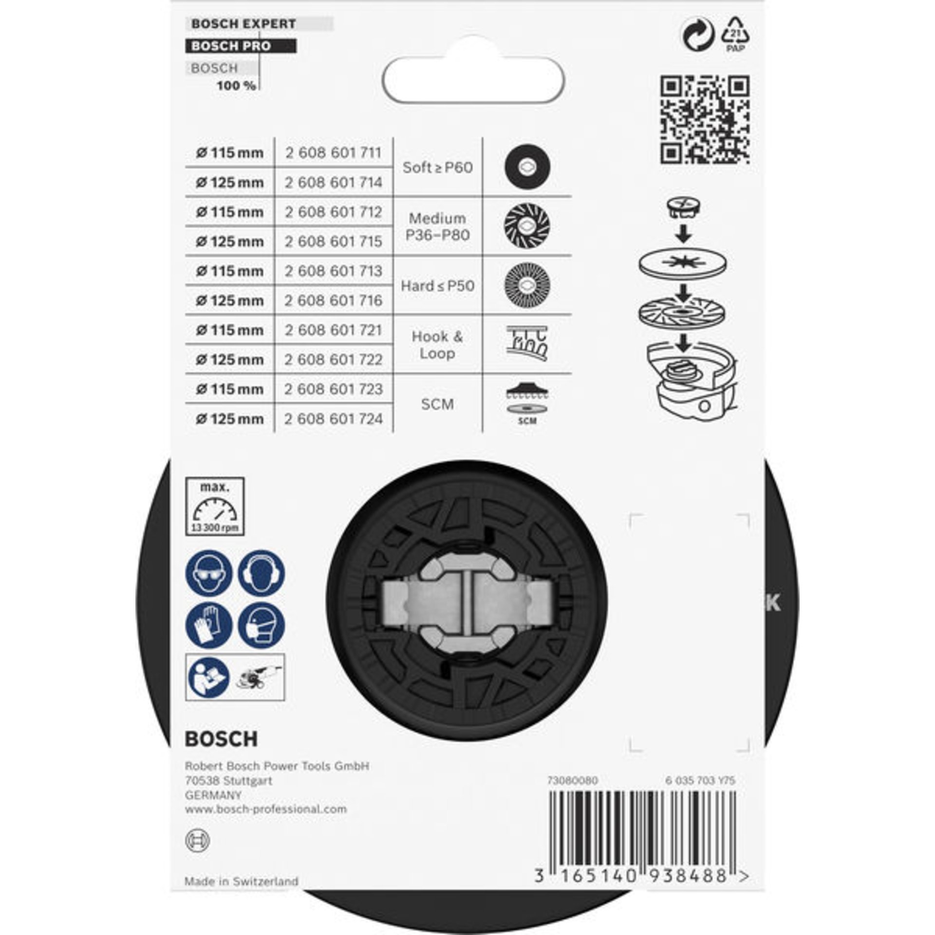 PRO Stützteller Medium, 115 mm, X-Lock