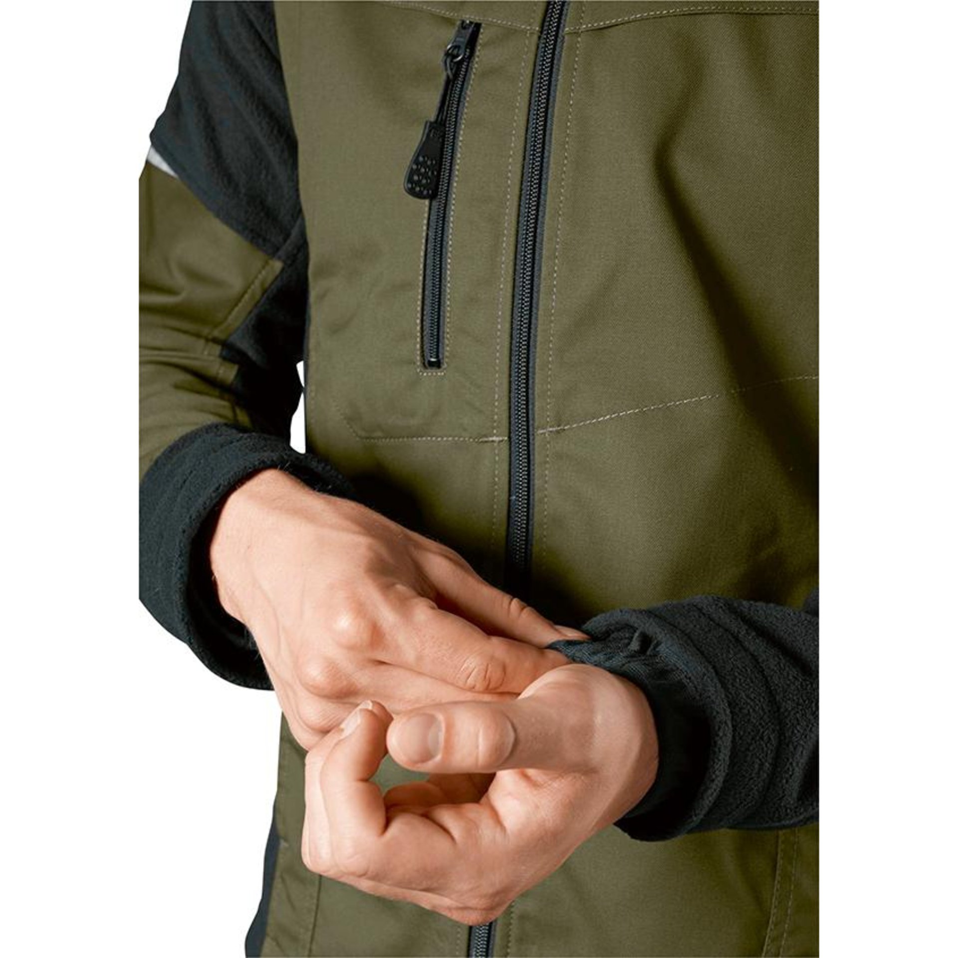 Hybrid-Arbeitsjacke 1992 570, olive/schwarz, Gr.52/54L