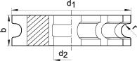 Format Halbrundfräser DIN855 HSS63x20mm R 5,0