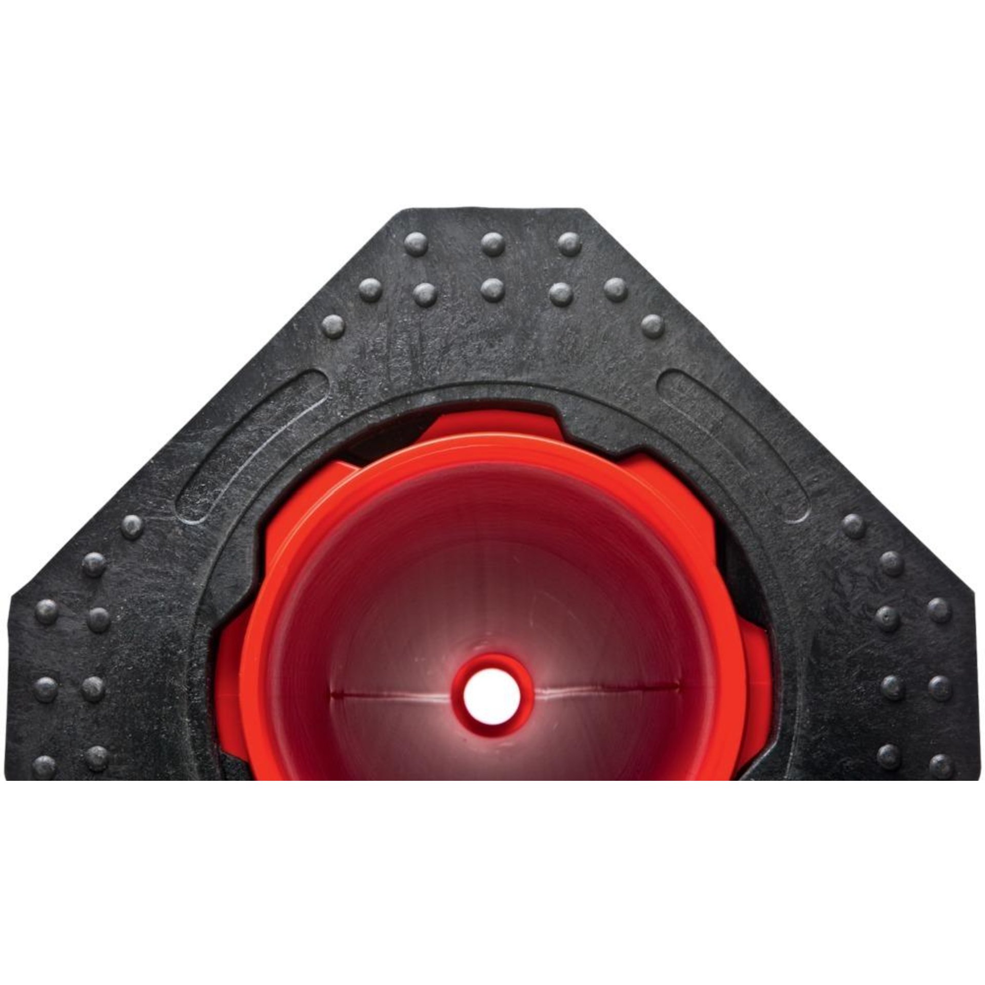 MORION-Reflexkegel-EU 500Typ A, rot-weiss reflekt.