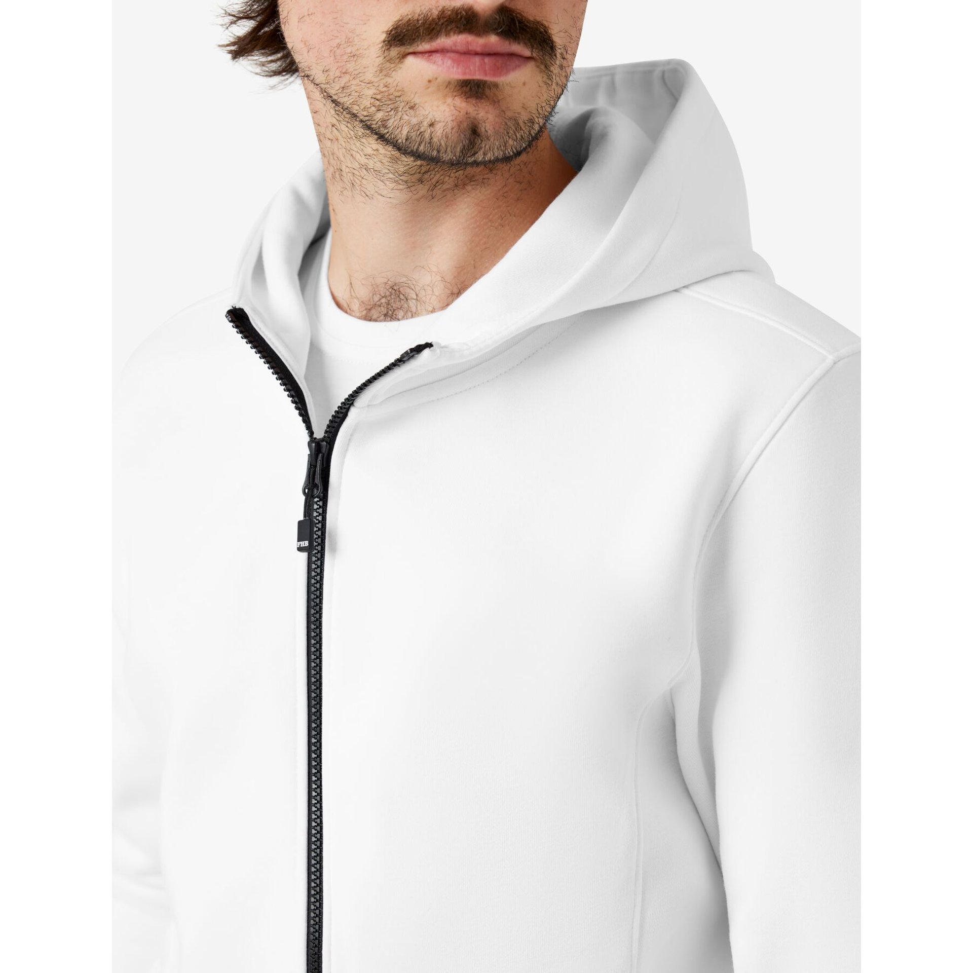 QUENTIN Hoodie-Jacke unisex weiß XL