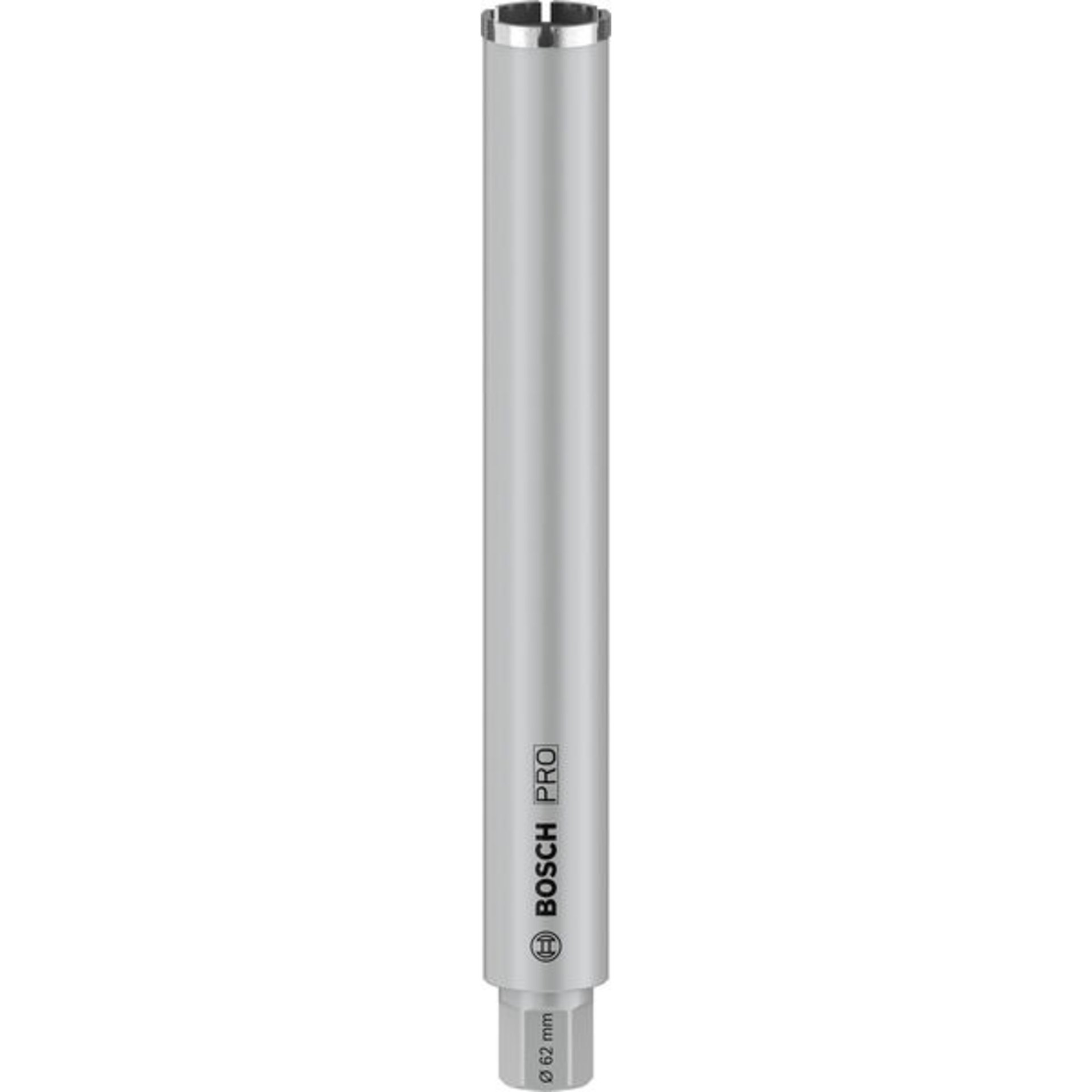 PRO Nassbohrkrone, 62 x 450 mm, G 1 1/4 Zoll UNC