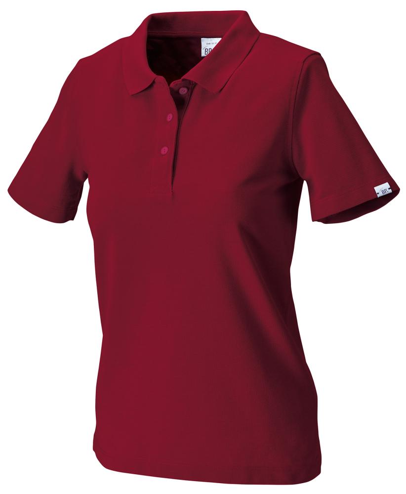BP Damen-Poloshirt 1648 181 bordeaux Größe L