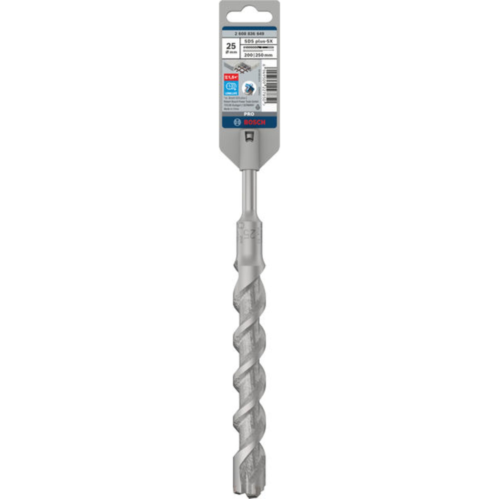 PRO SDS plus-5X Hammerbohrer, 25 x 200 x 250 mm