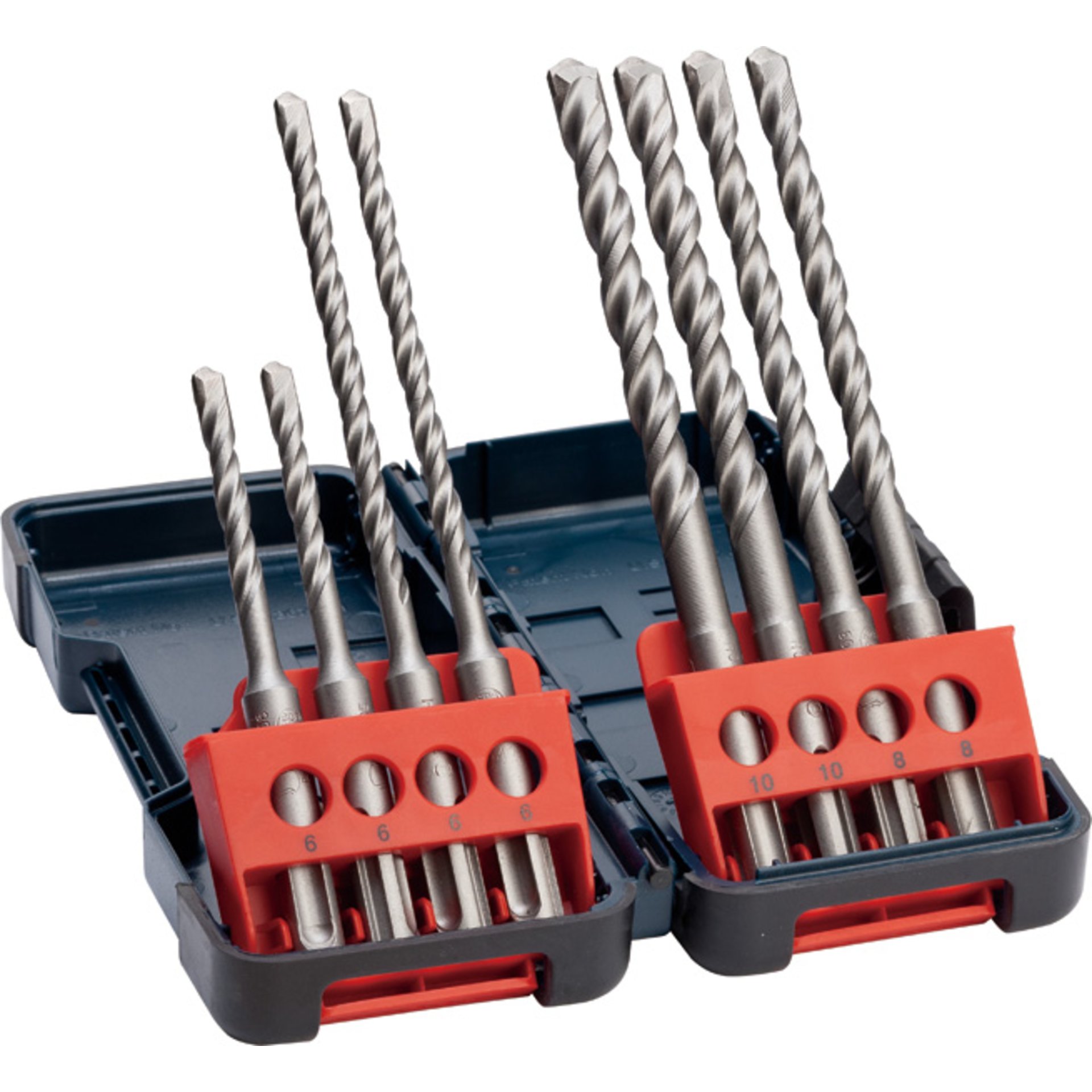 Hammerbohrerset SDS plus-3, 8-tlg., Tough Box, 6-10 mm