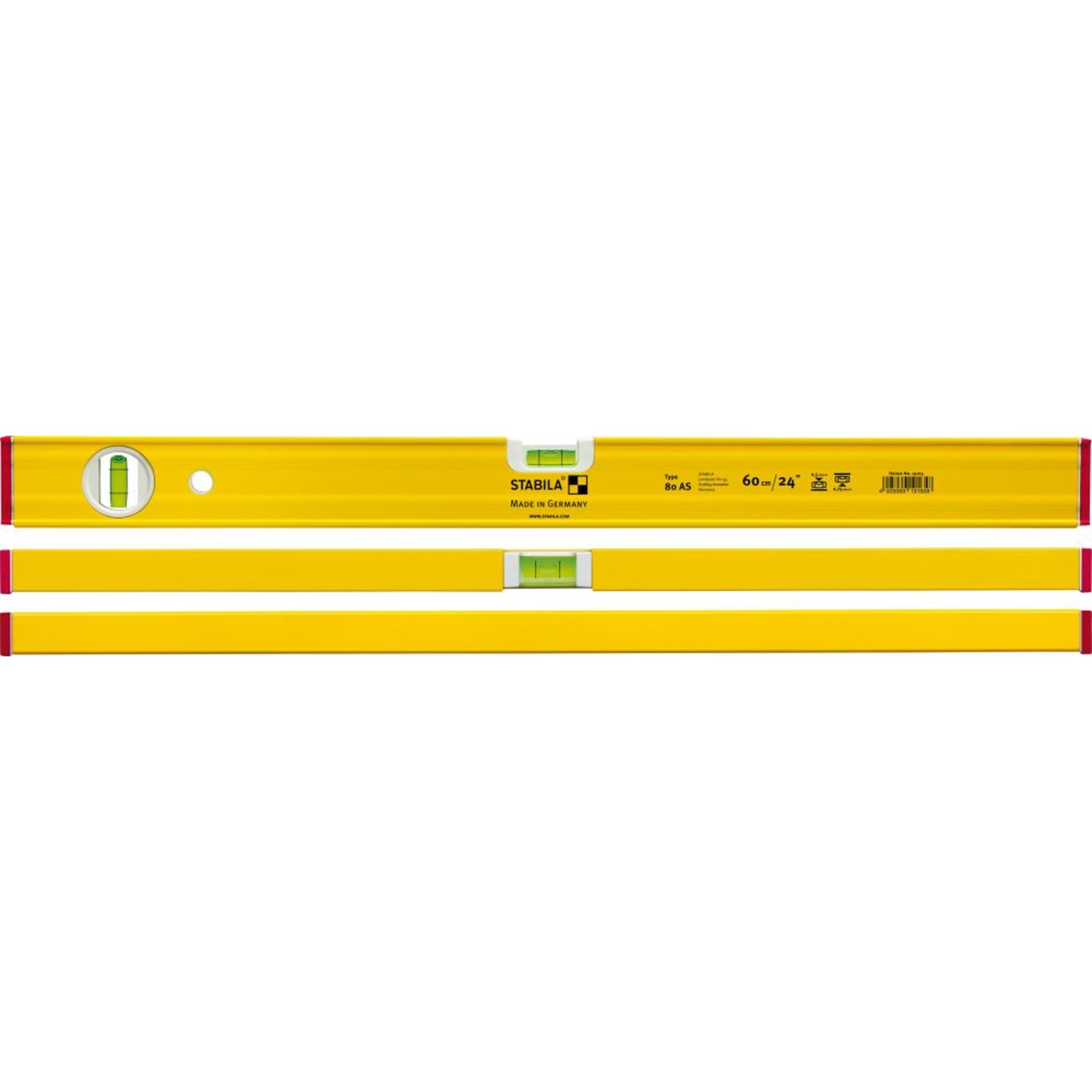 Wasserwaage LM 80AS 120cm pulverbeschichtet Stabila