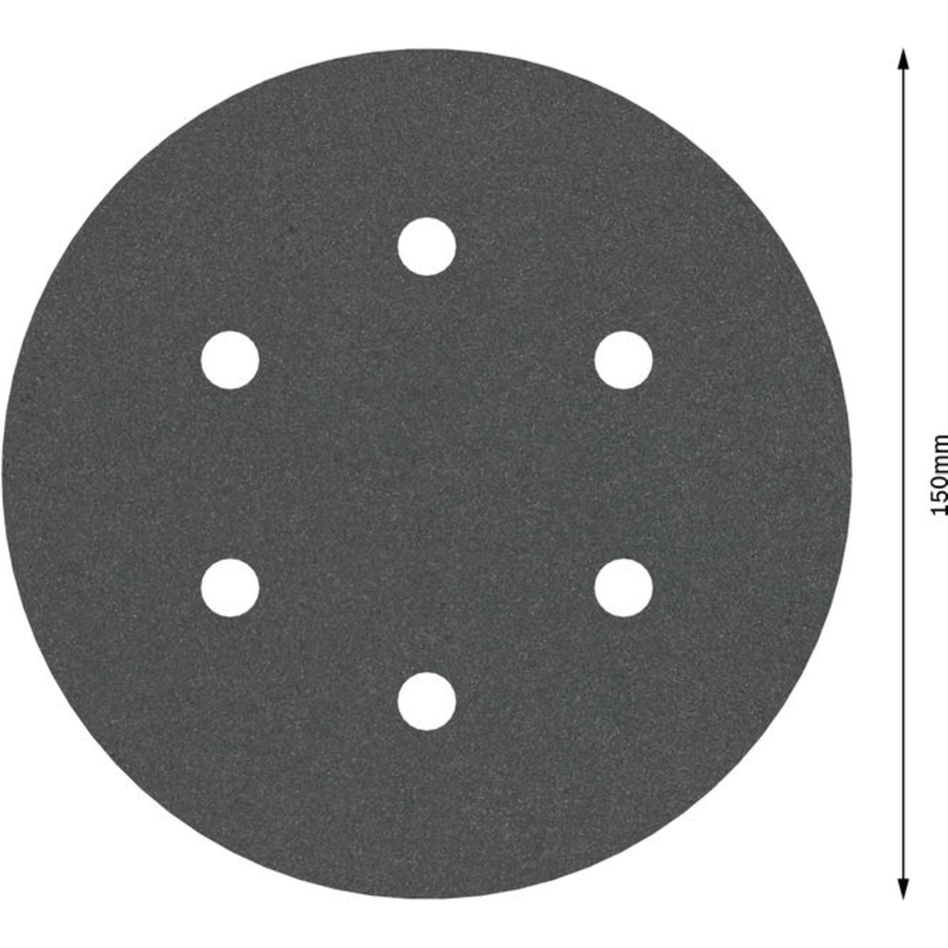 PRO F355 Schleifblatt, 150 mm, G320, 5-tlg.