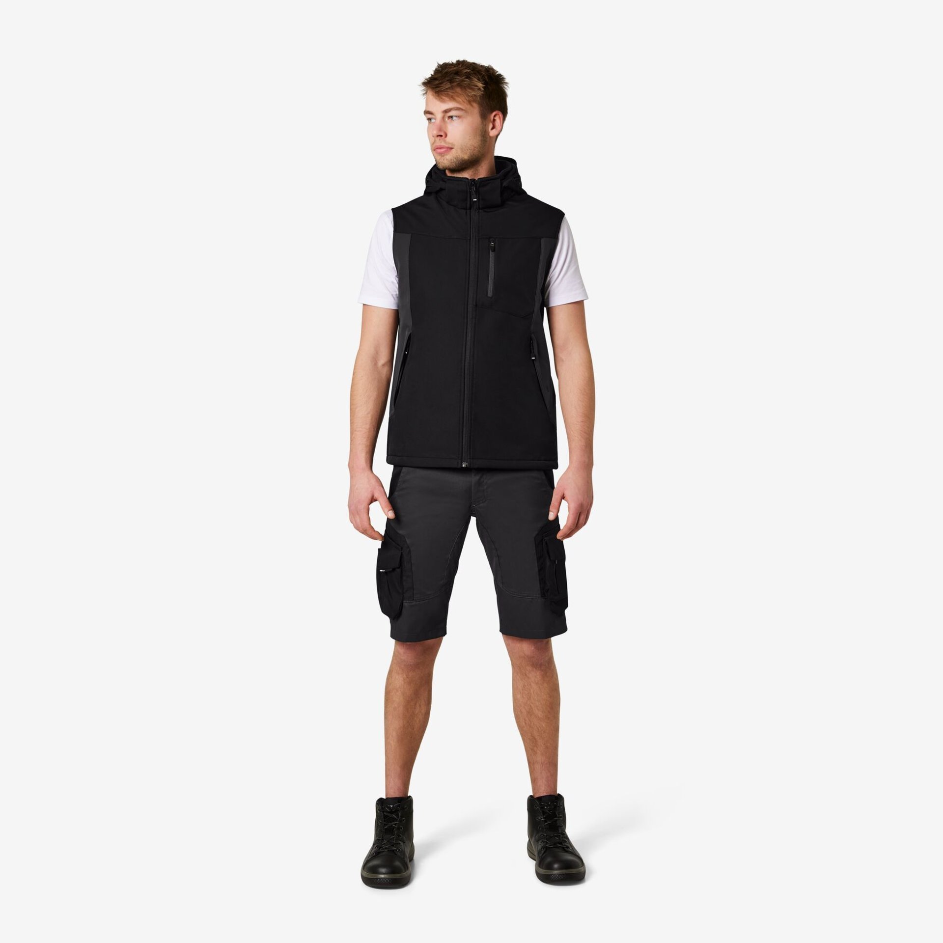 WULF Bermuda anthrazit-schwarz 44