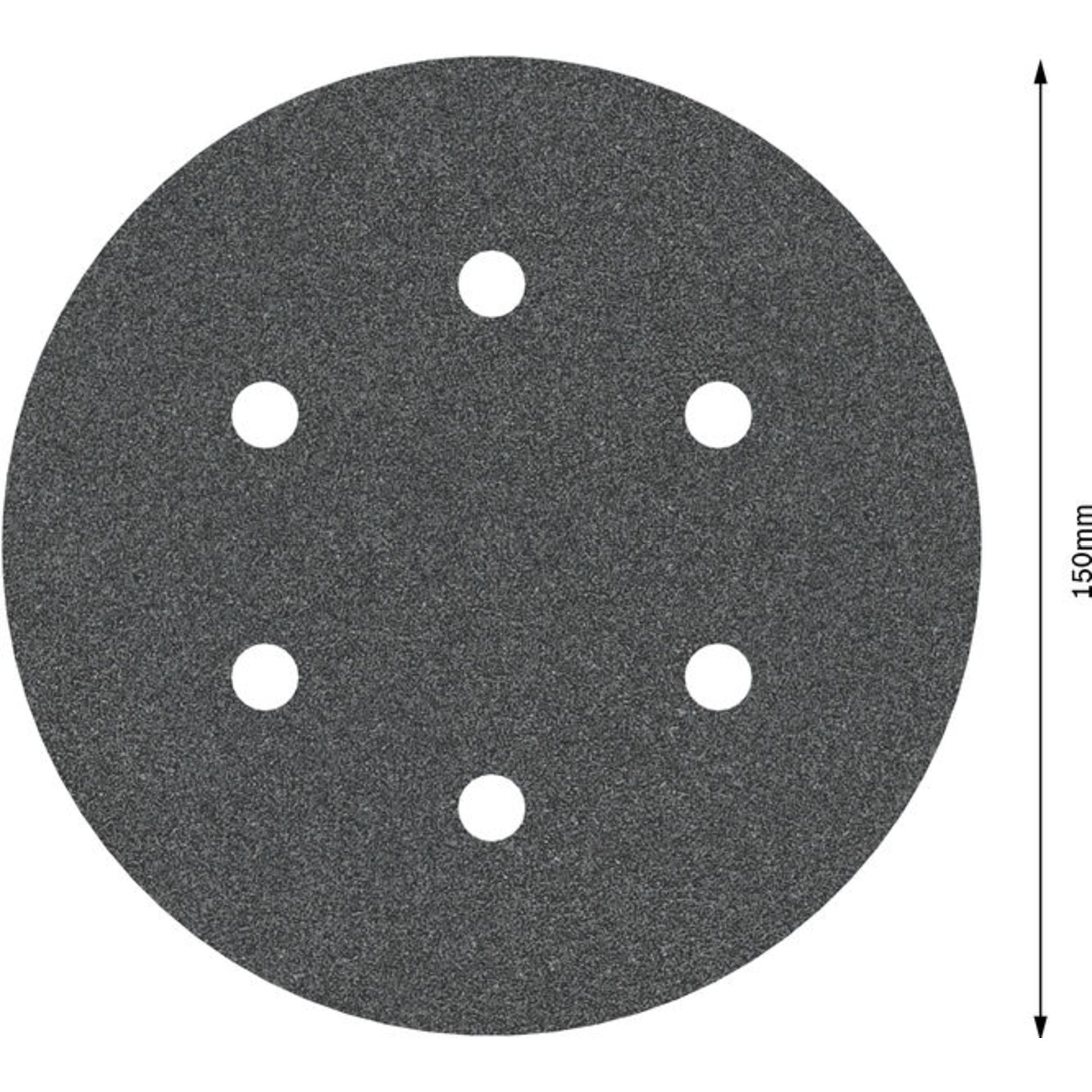 PRO F355 Schleifblatt, 150 mm, G120, 5-tlg.