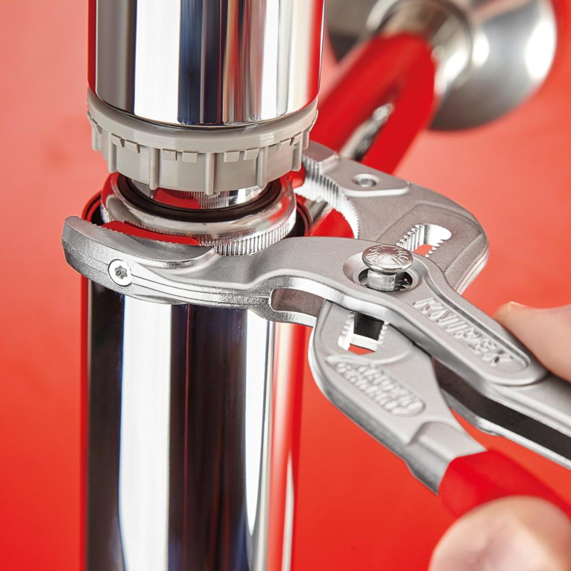 Syphon-Greifzange mit Backen verchromt 250mm KNIPEX