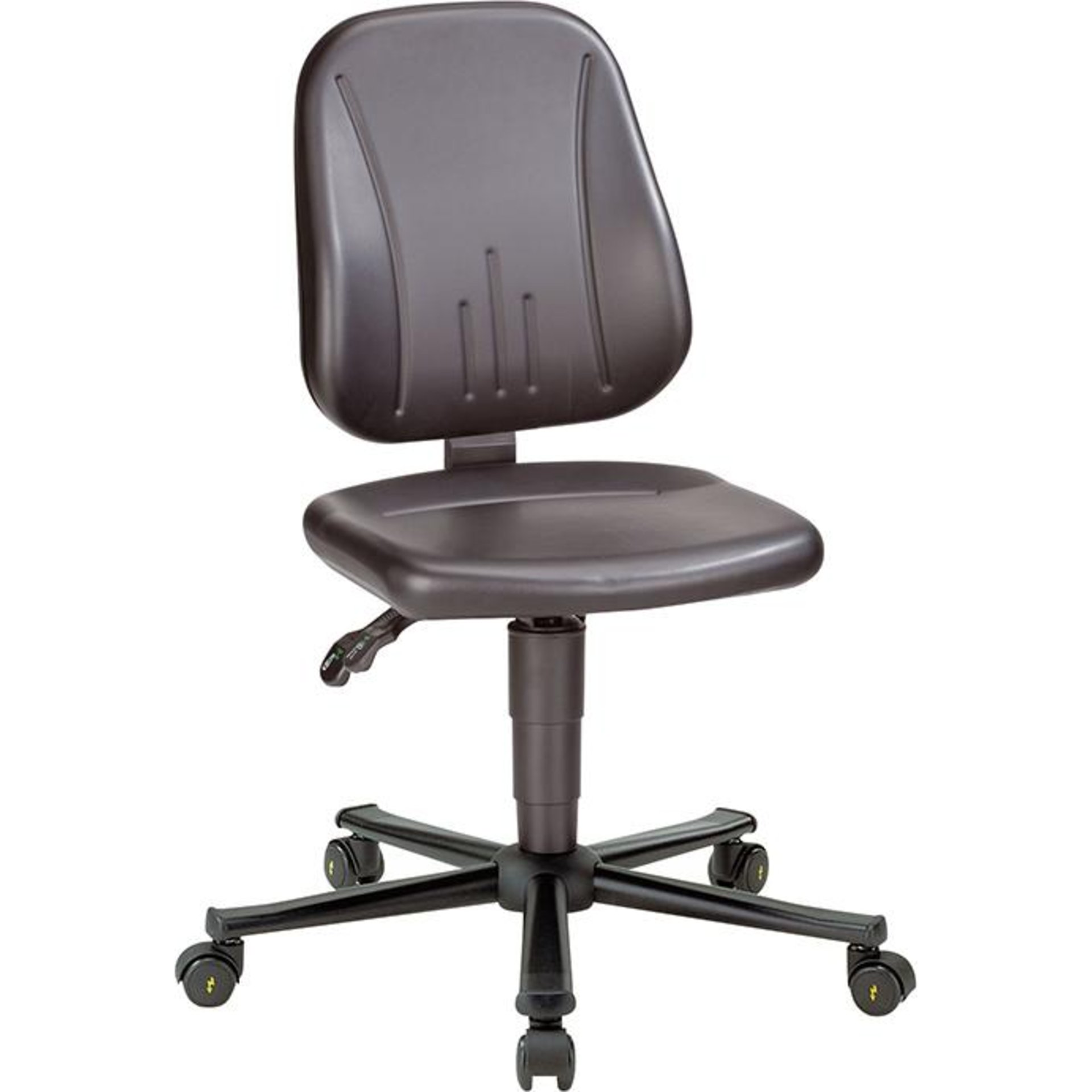 Bimos Arbeitsstuhl ESD Unitec 2, schwarz Sitzhöhe 440-620 mm Kunstleder, mit Rollen