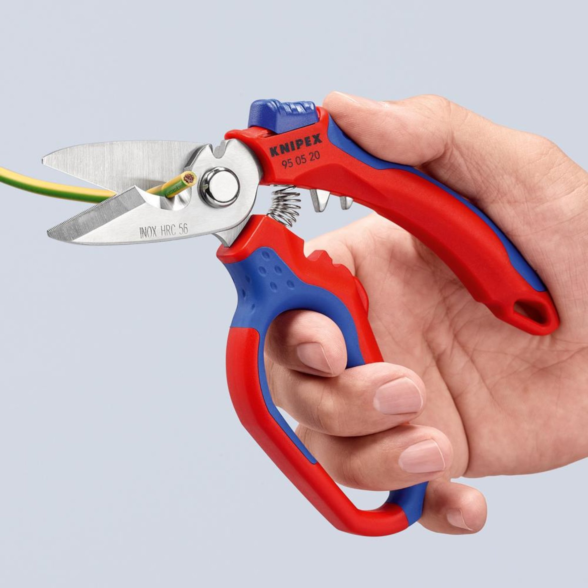 Elektriker-Schere 160mm abgewinkelt KNIPEX
