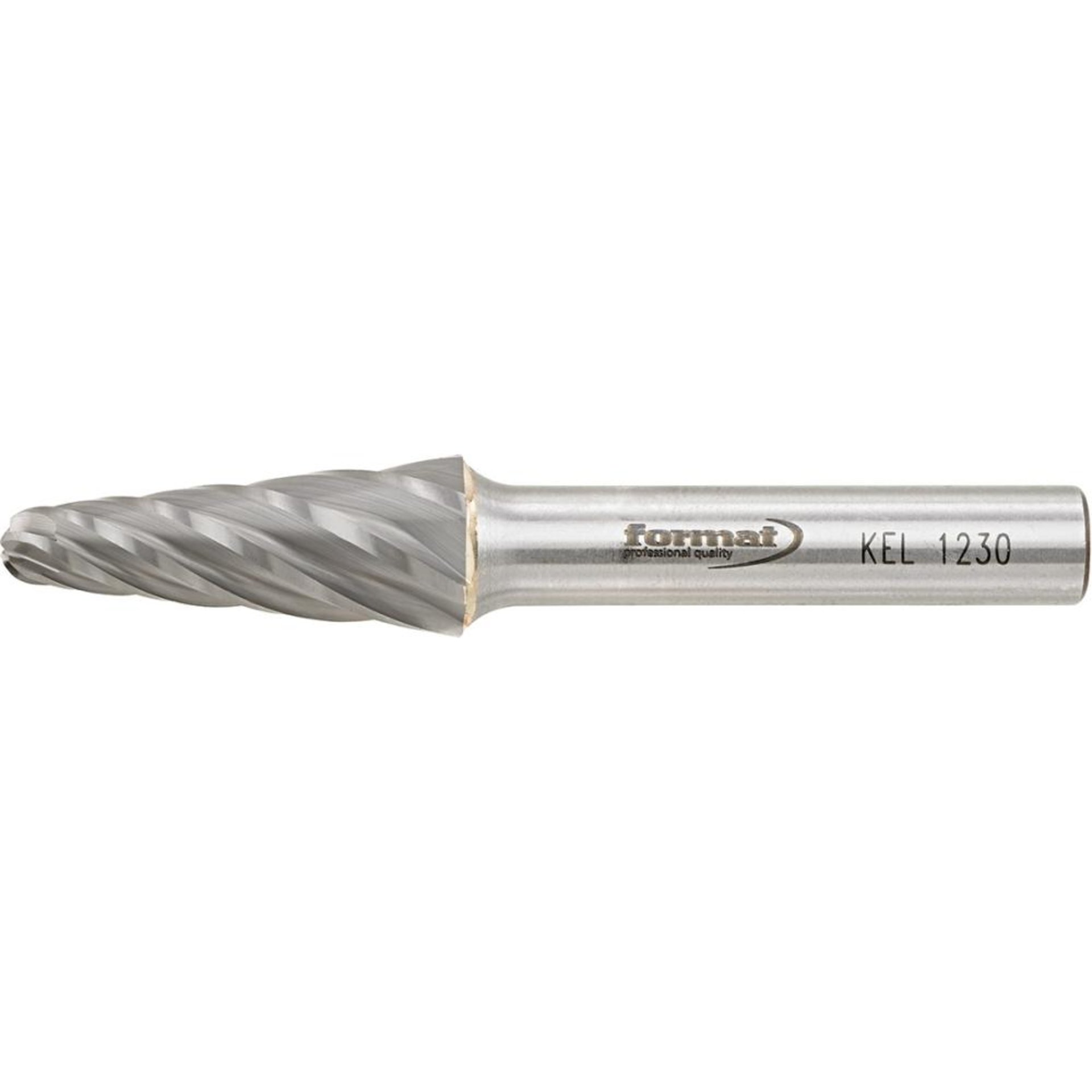 Frässtift HM Rundkegelform 1230 Alu 6mm 12x30mm FORMAT