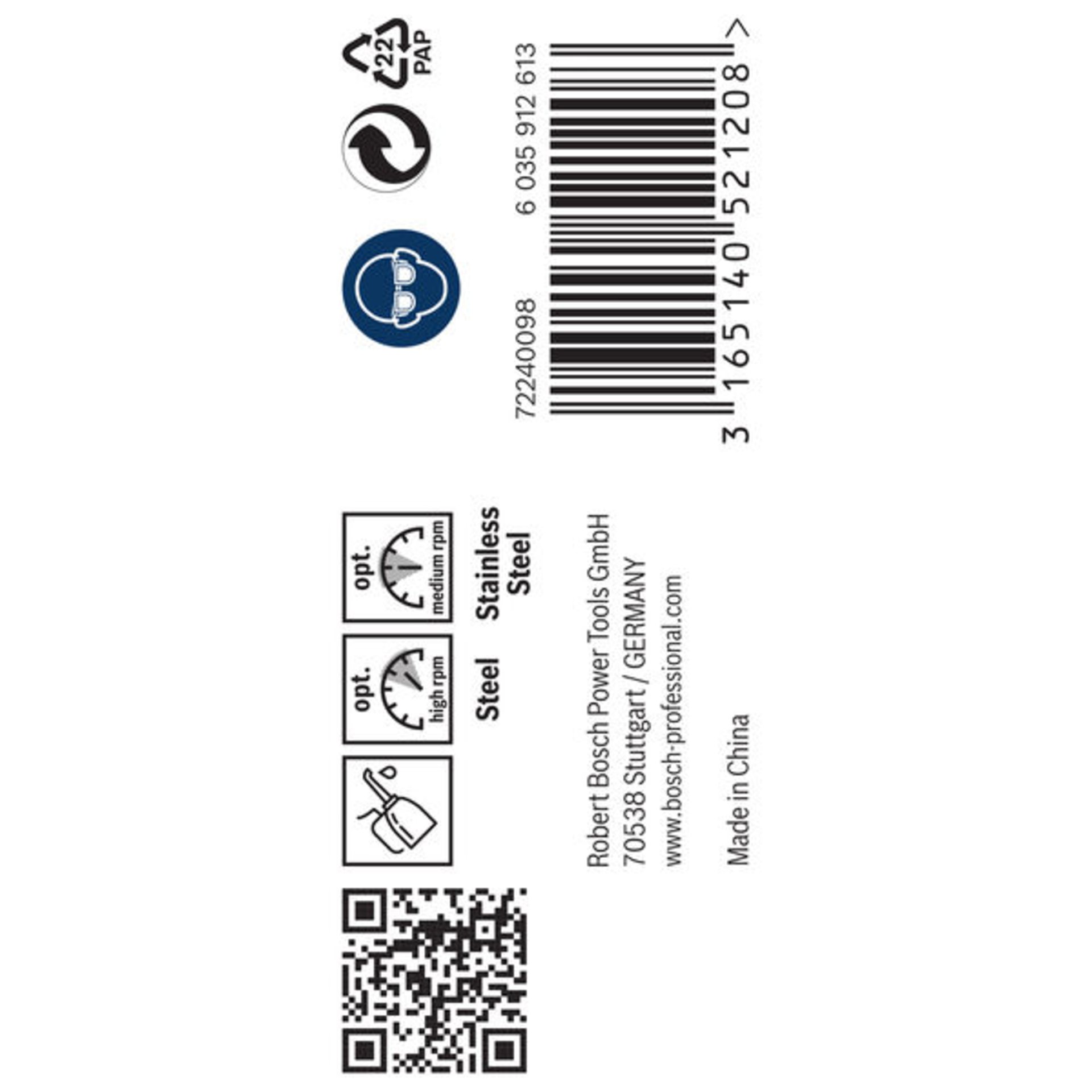 PRO Stainless Steel HSS-Co Spiralbohrer, 5 x 52 x 86 mm, 10-tlg.