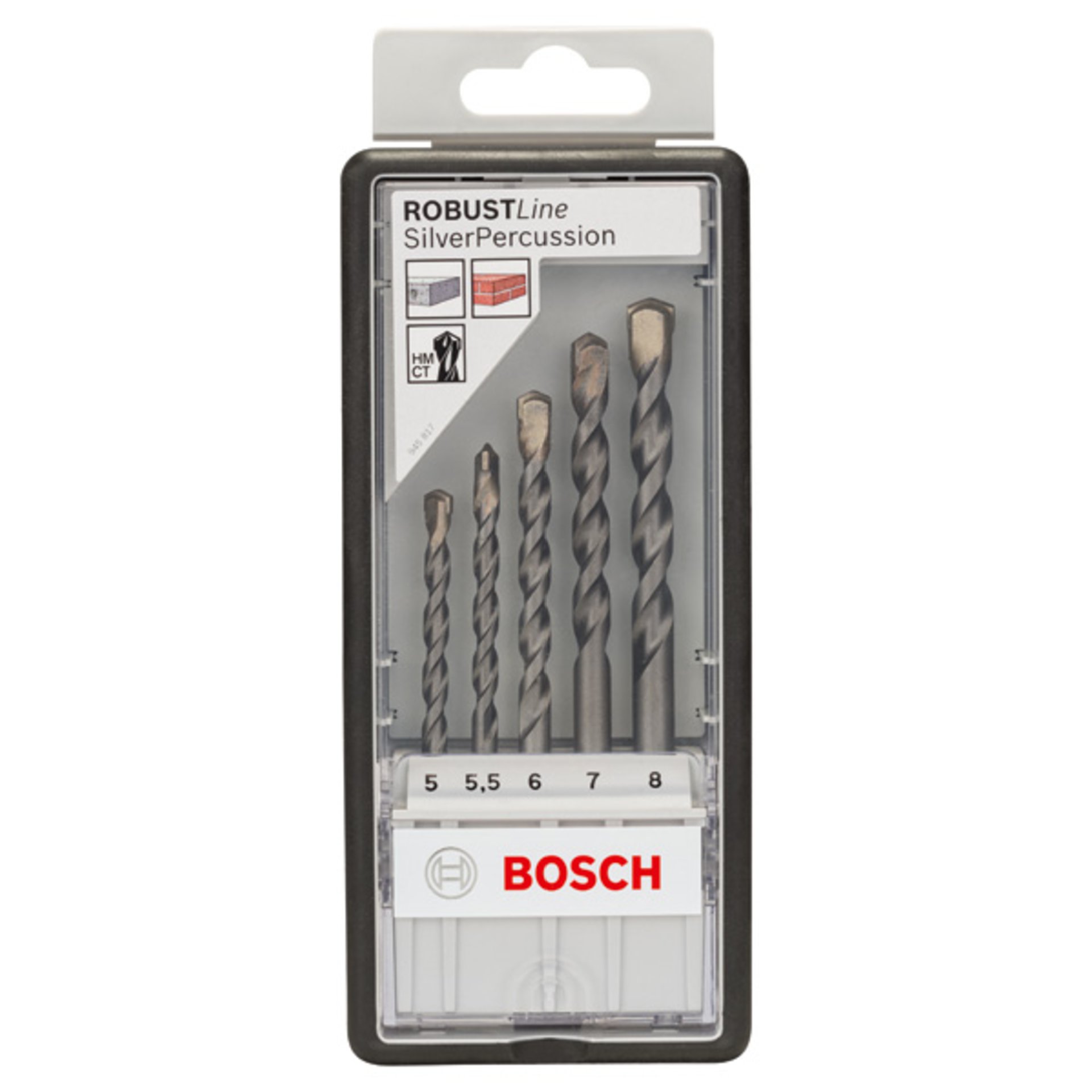 5-tlg. CYL-3 Betonbohrer-Set, Robust Line, 5-8 mm
