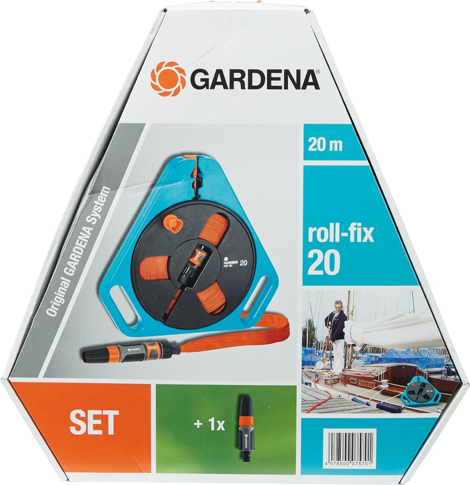 Gardena Roll-Fix-Flachschlauch 20m, mit Kassette