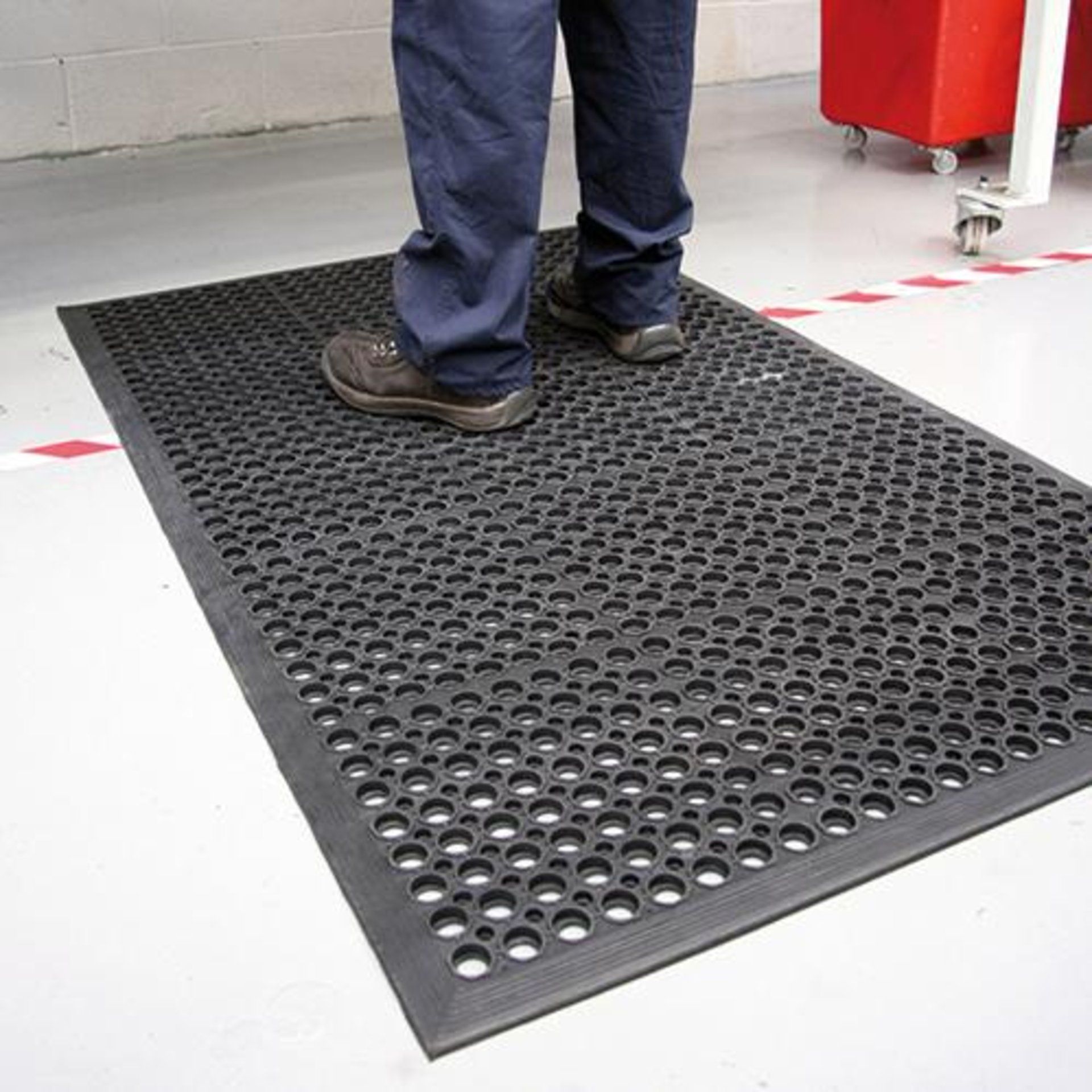 Anti-Ermüdungsmatte High-Duty Grit B90xL150 cm schwarz