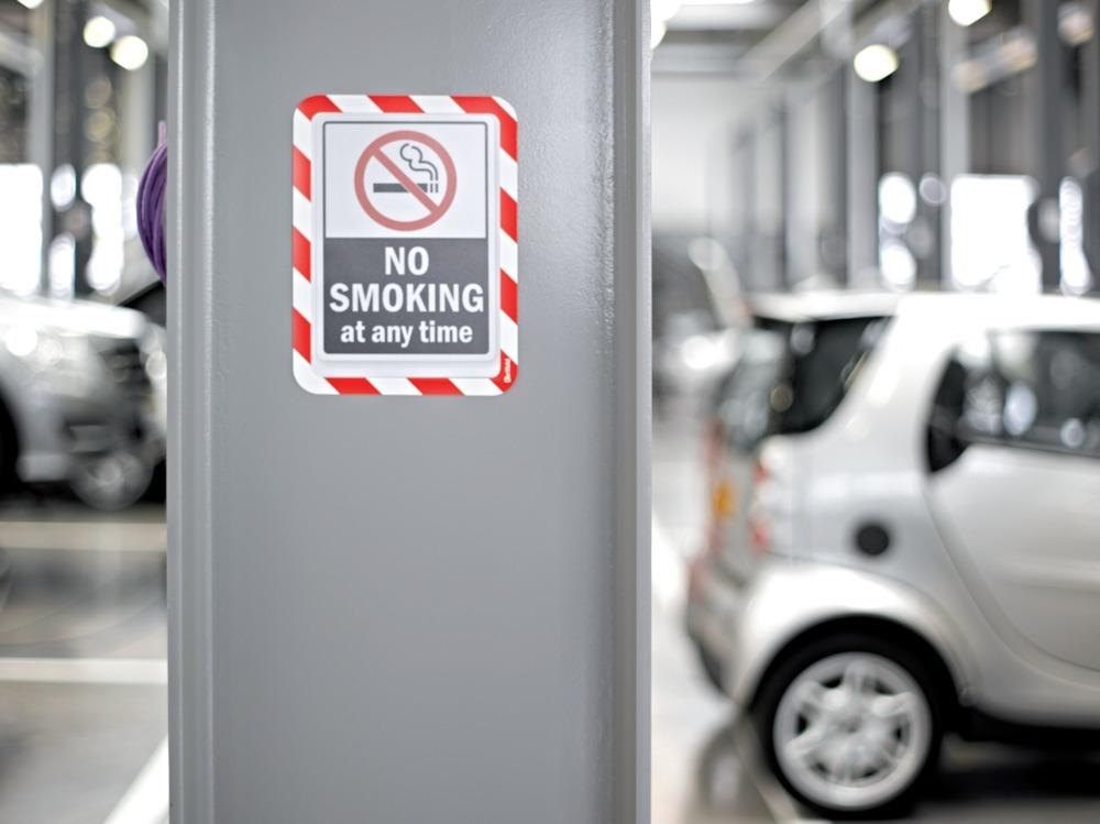 Tarifold Sichttafel selbstkl. DIN A 4 rot/weiß