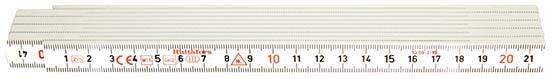 Hultafors Gliedermaßstab Kunststoff weiß 2m Hultafors Gliedermaßstab Kunststoff weiß 2m