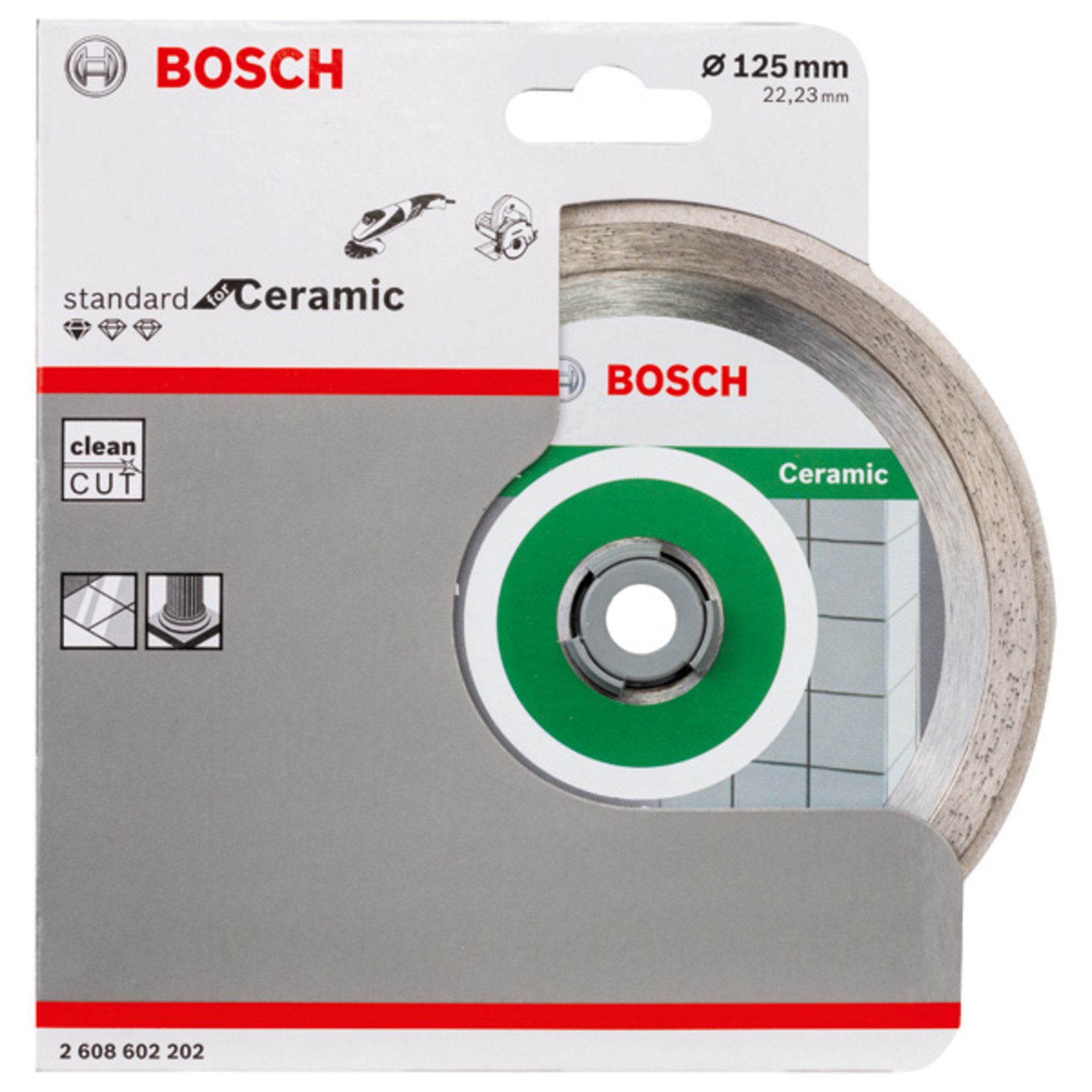 Diamanttrennscheibe Standard for Ceramic, 125 x 22,23 x 1,6 x 7 mm, 1er-Pack
