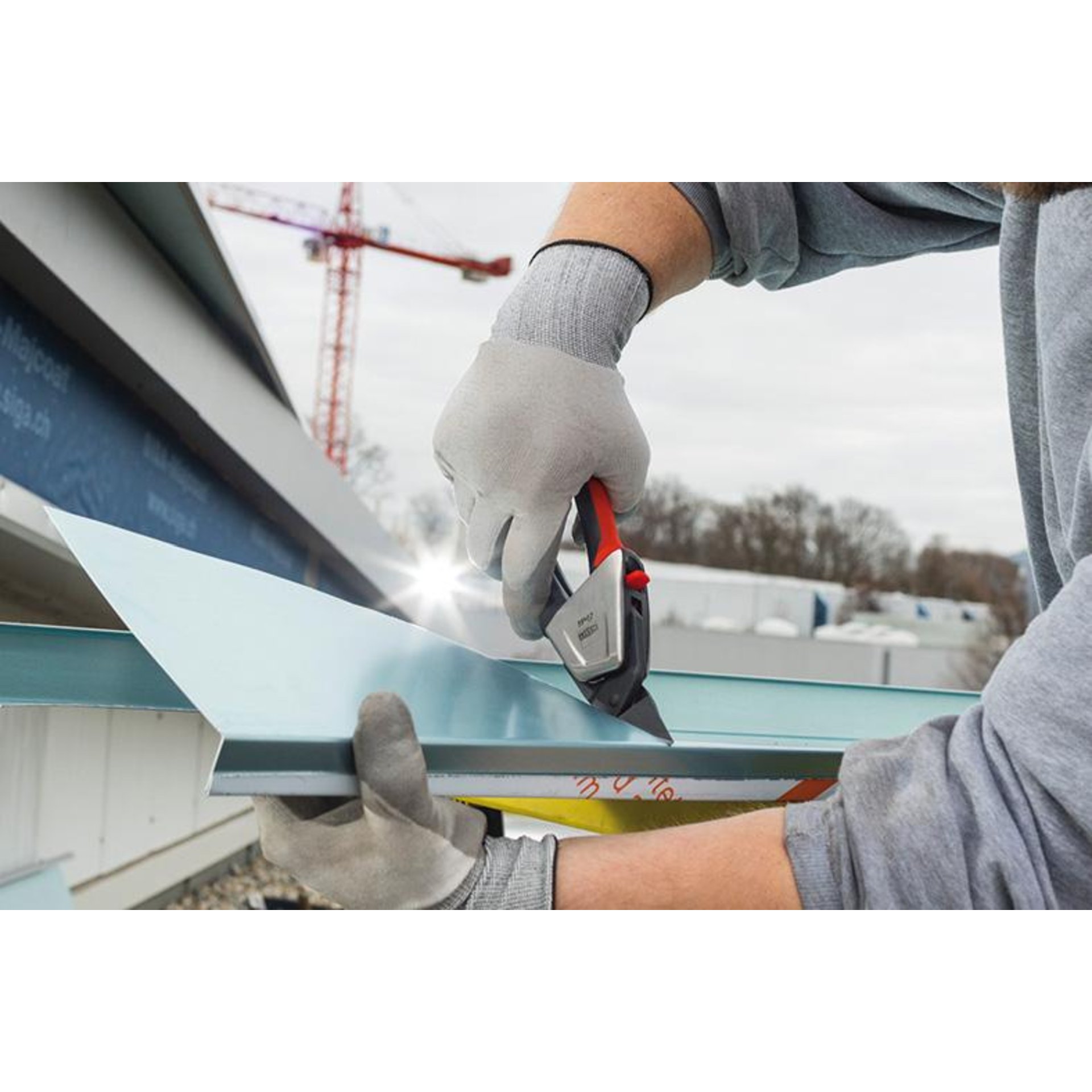 Idealschere mit Hebelübersetzung und 2-Komponenten-Griff links 230mm Erdi
