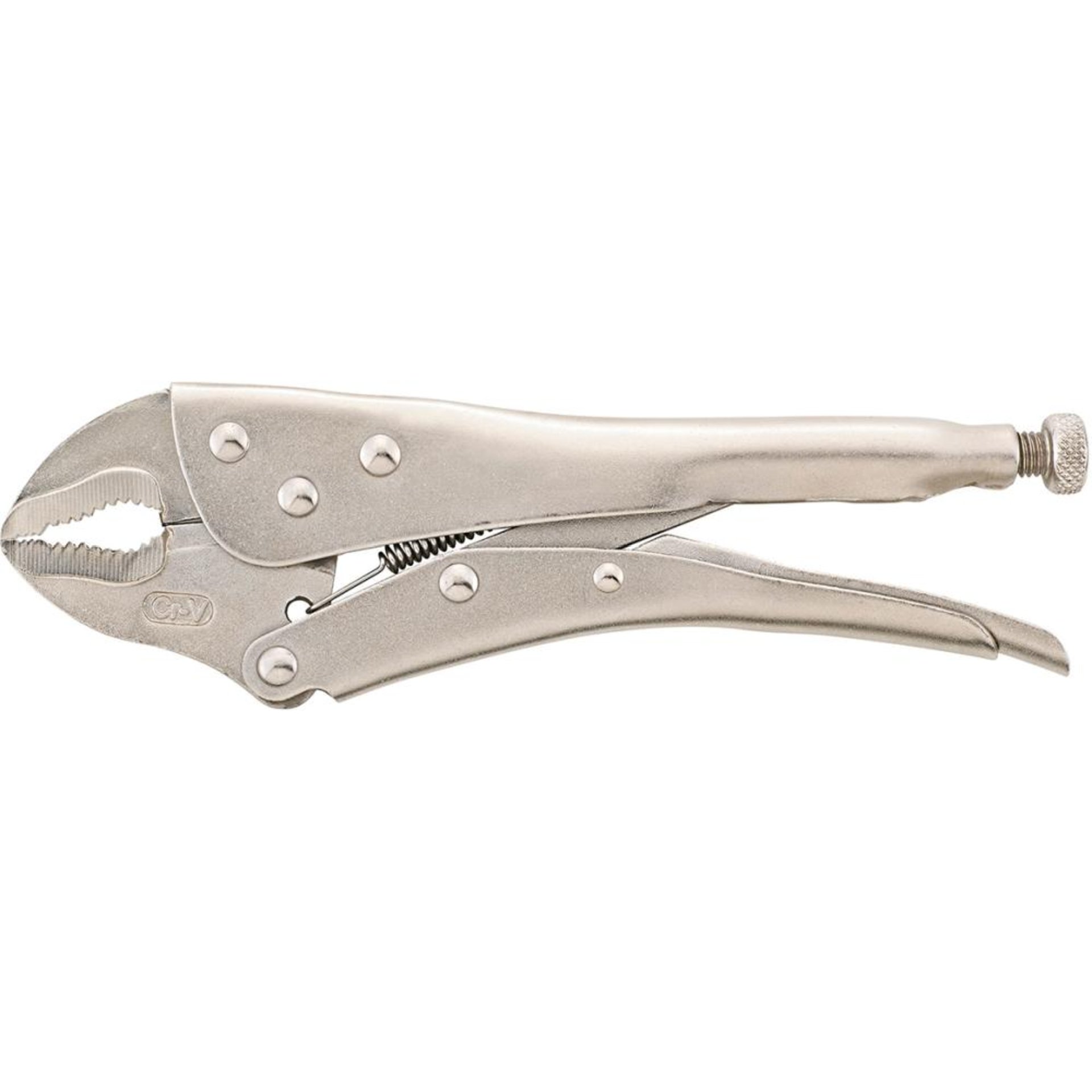 Gripzange, mit gebogenen Backen