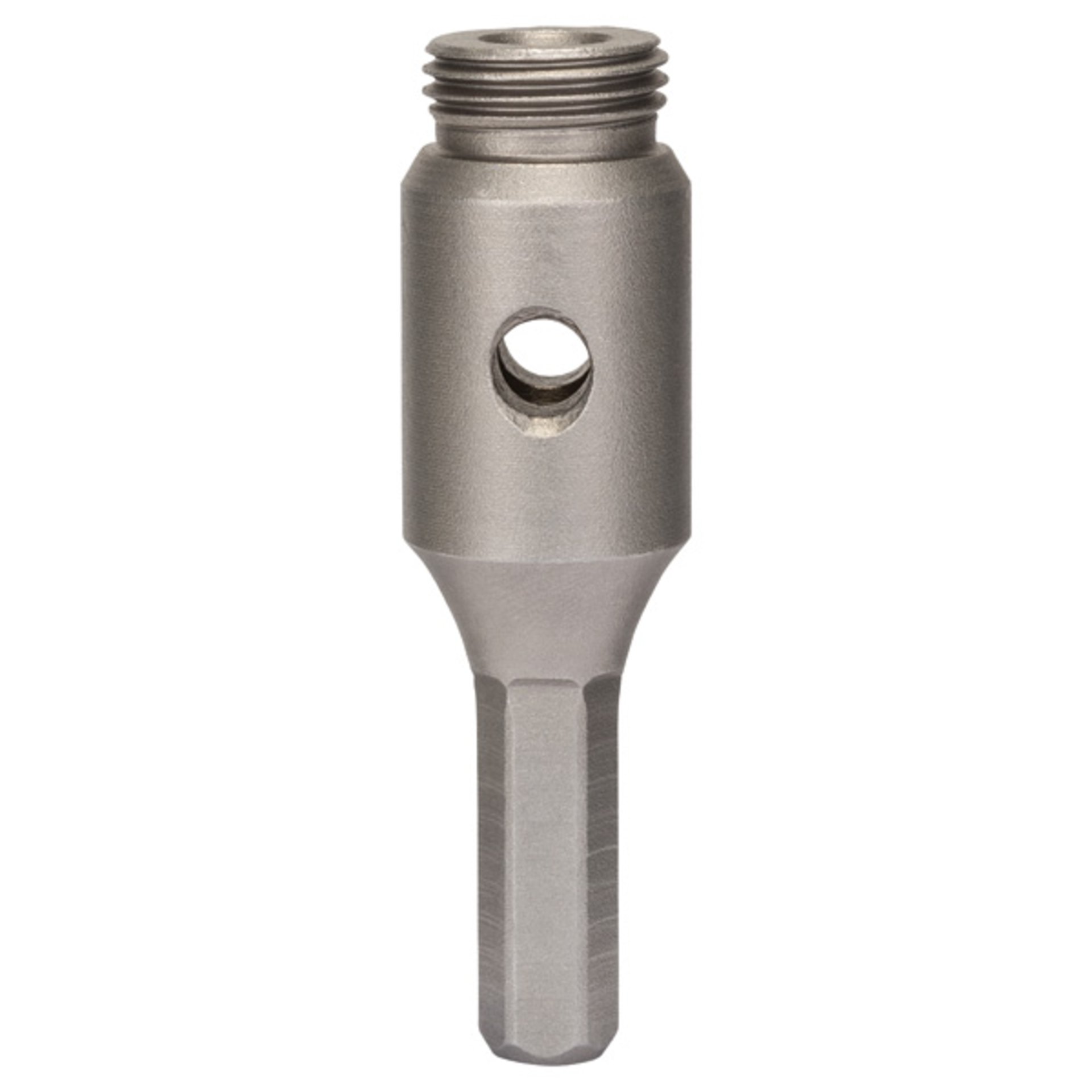 Adapter für Diamantbohrkronen, Maschinenseite 6-Kant, Kronenseite G 1/2Zoll,88mm