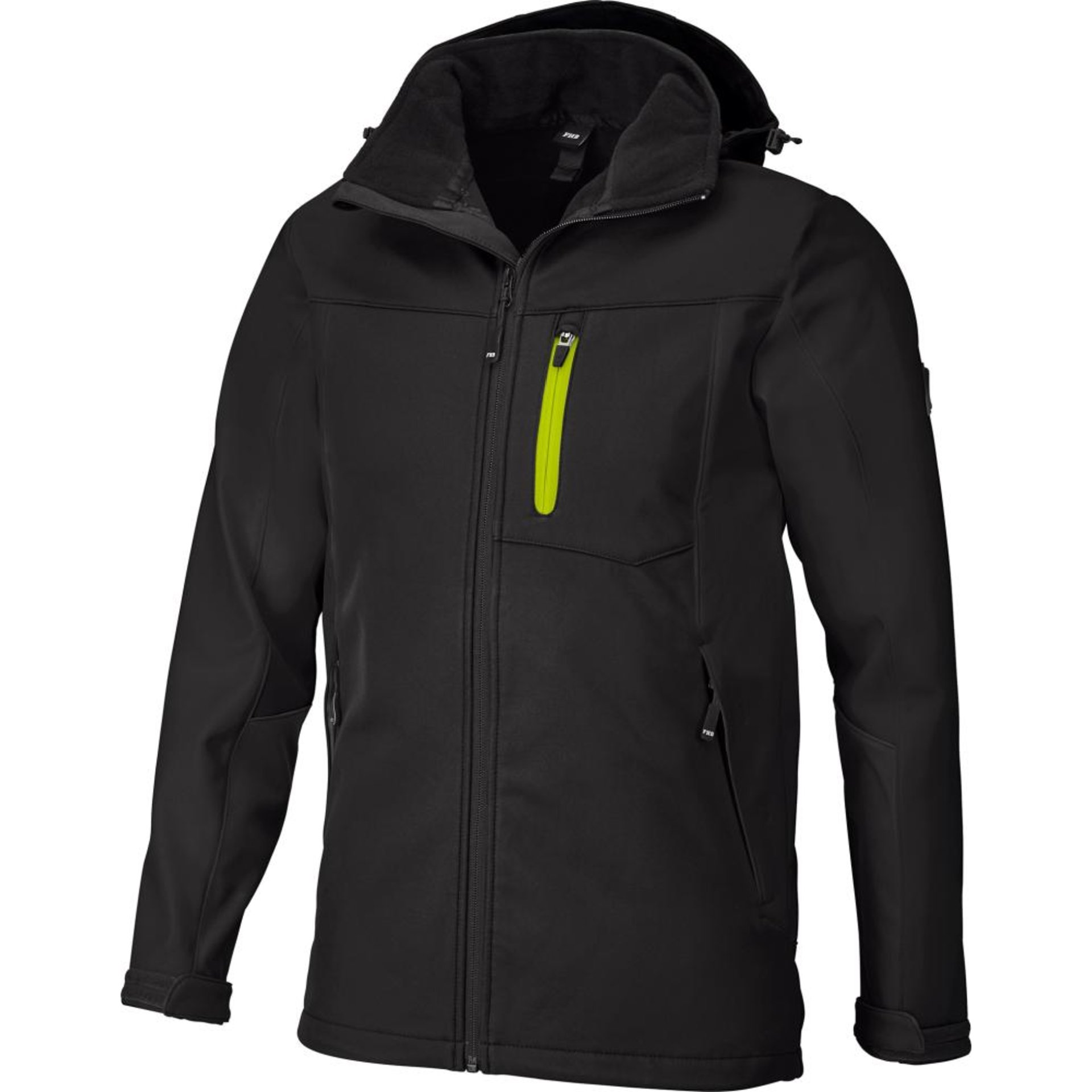 Jacke Jannik, Softshell, Gr. XS, schwarz