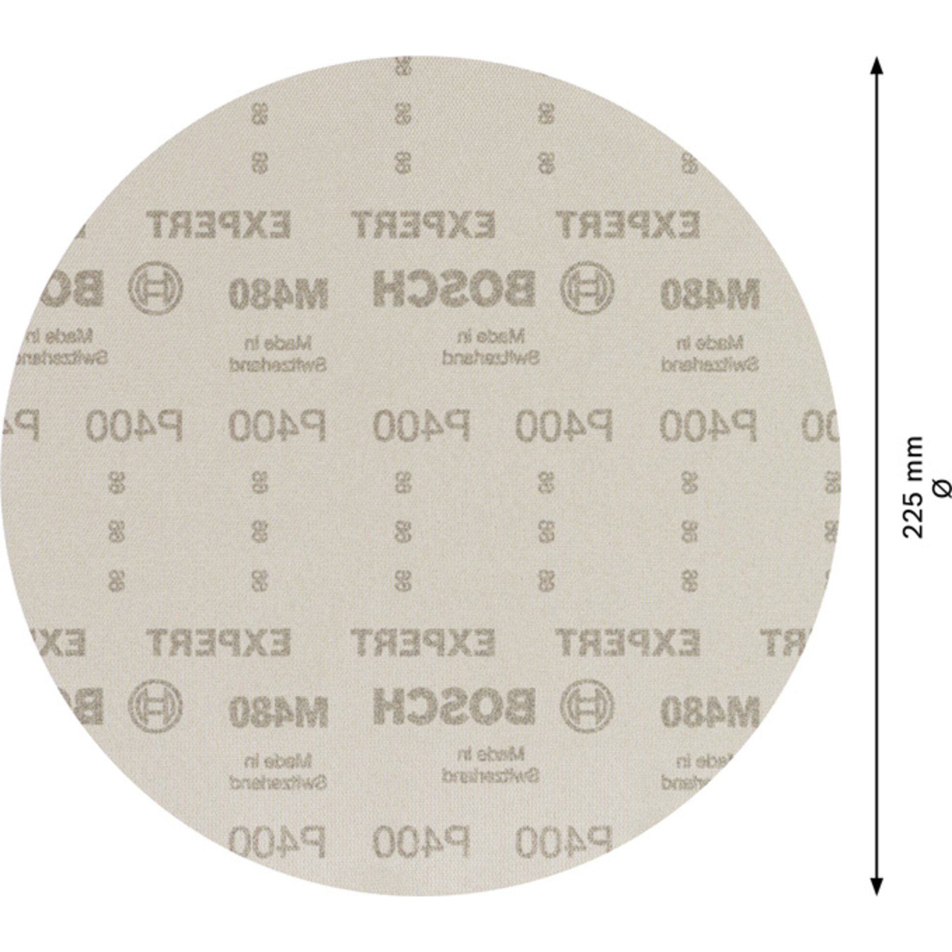 EXPERT M480 Schleifnetz für Trockenbauschleifer, 225 mm, K 400, 25 Stk.