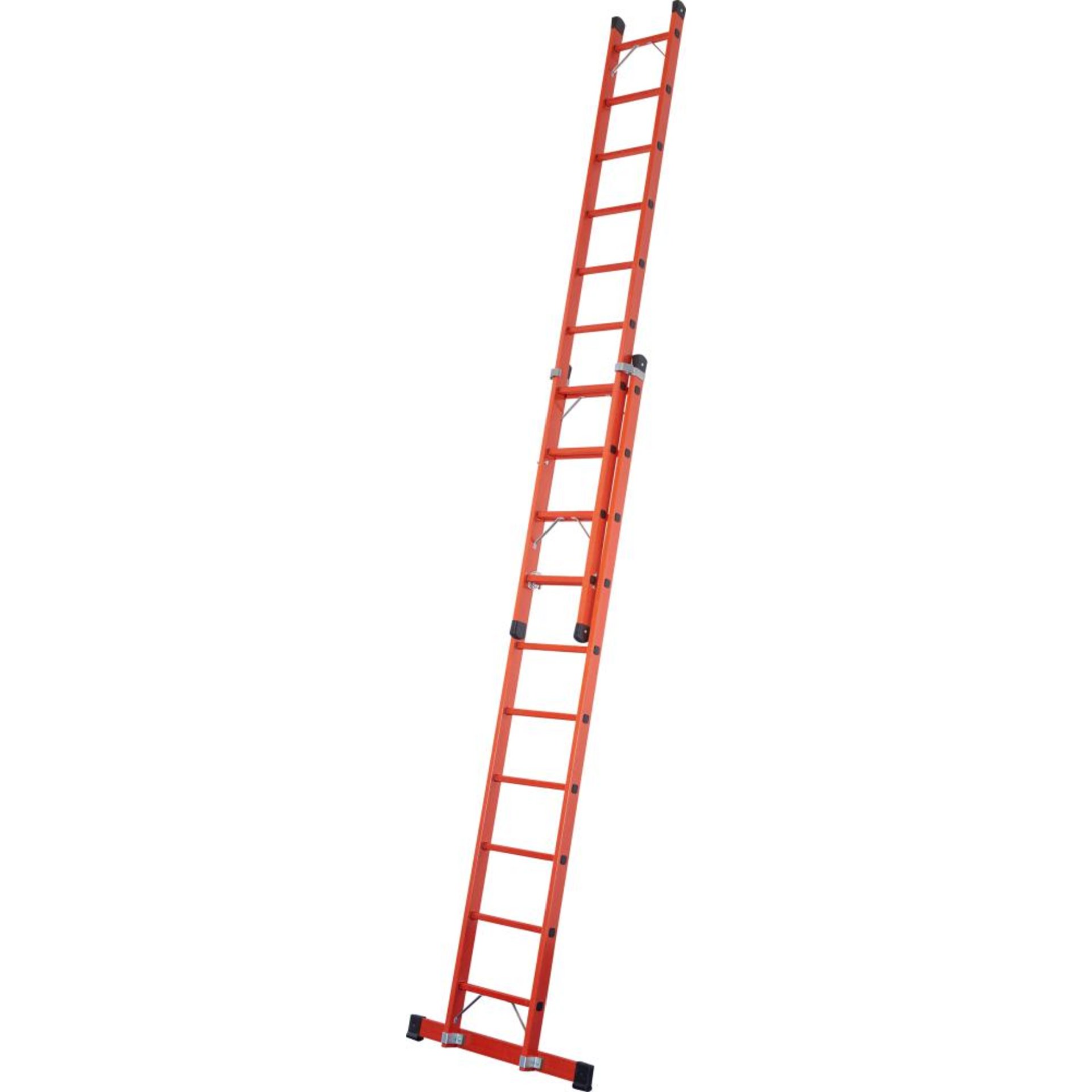 GFK-Schiebeleiter Everest EFA 2E 2x10 Spr. Leiterlänge max 4,91 m Arbeitshöhe 5,70m ZARGES