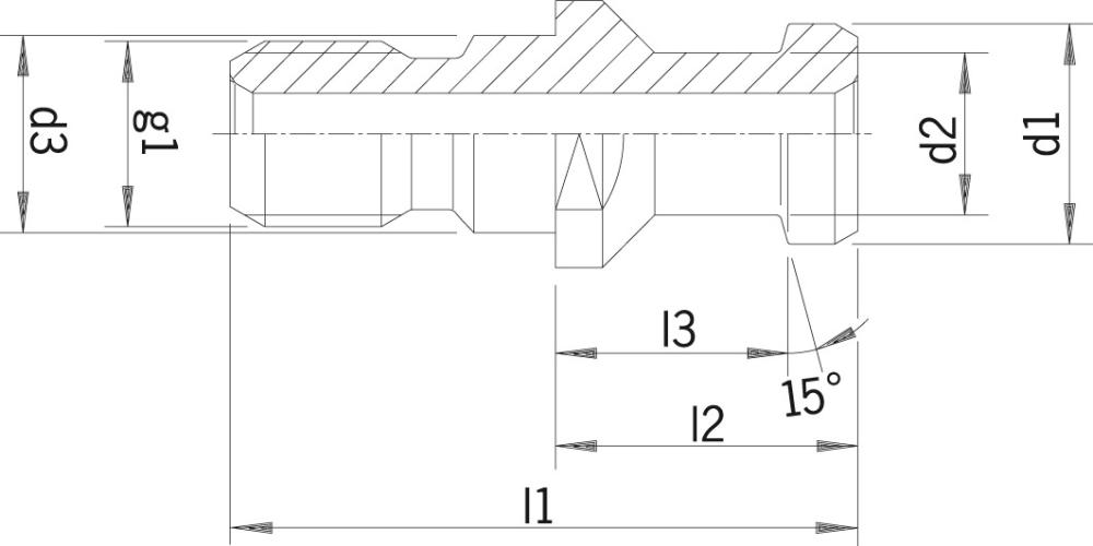 Haimer Anzugsbolzen DIN69872 A SK50-M24 Innenkühlung