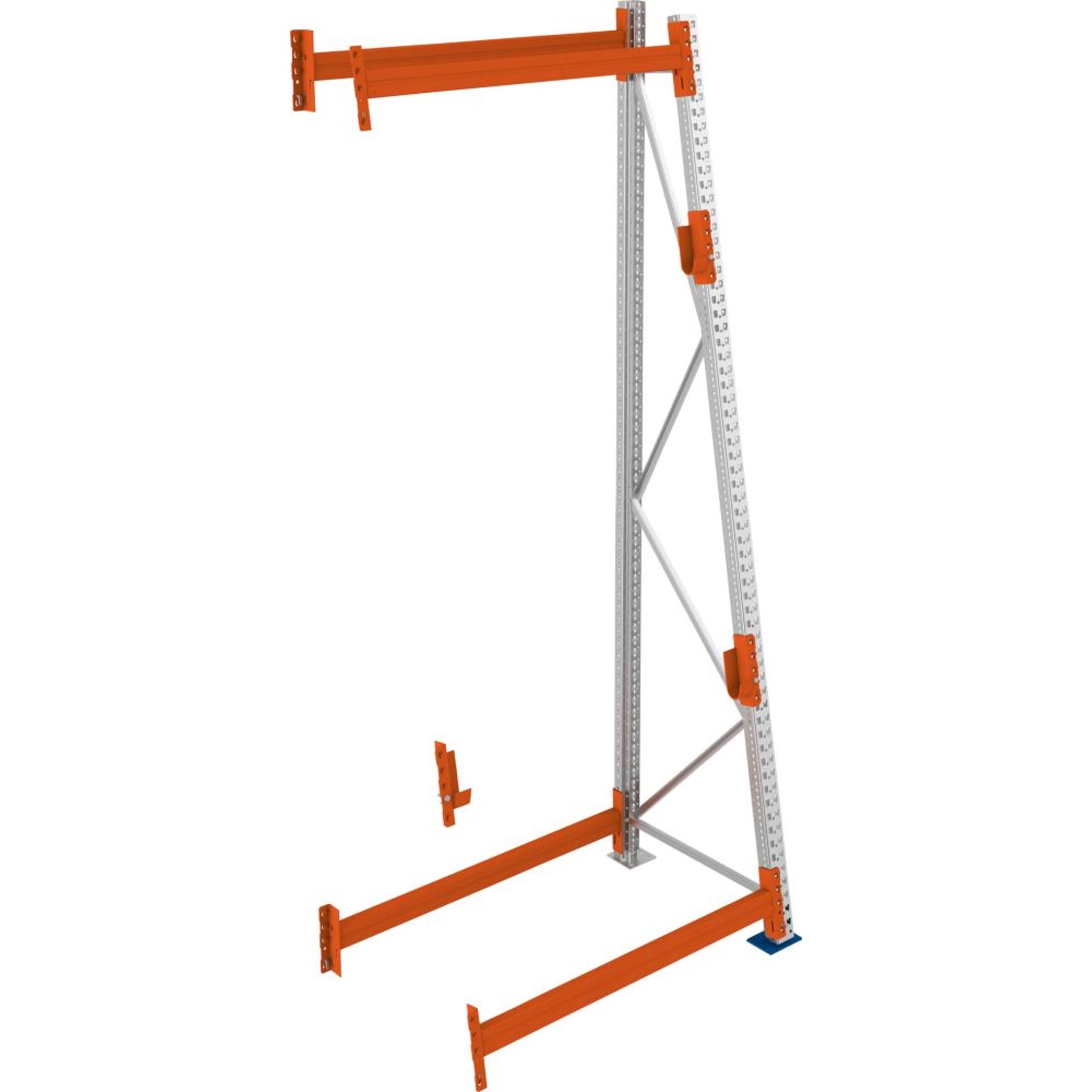 A Ständer Kabeltrommel B1300xT900xH3300 mm Anbaufeld verzinkt Feldlast 1500kg