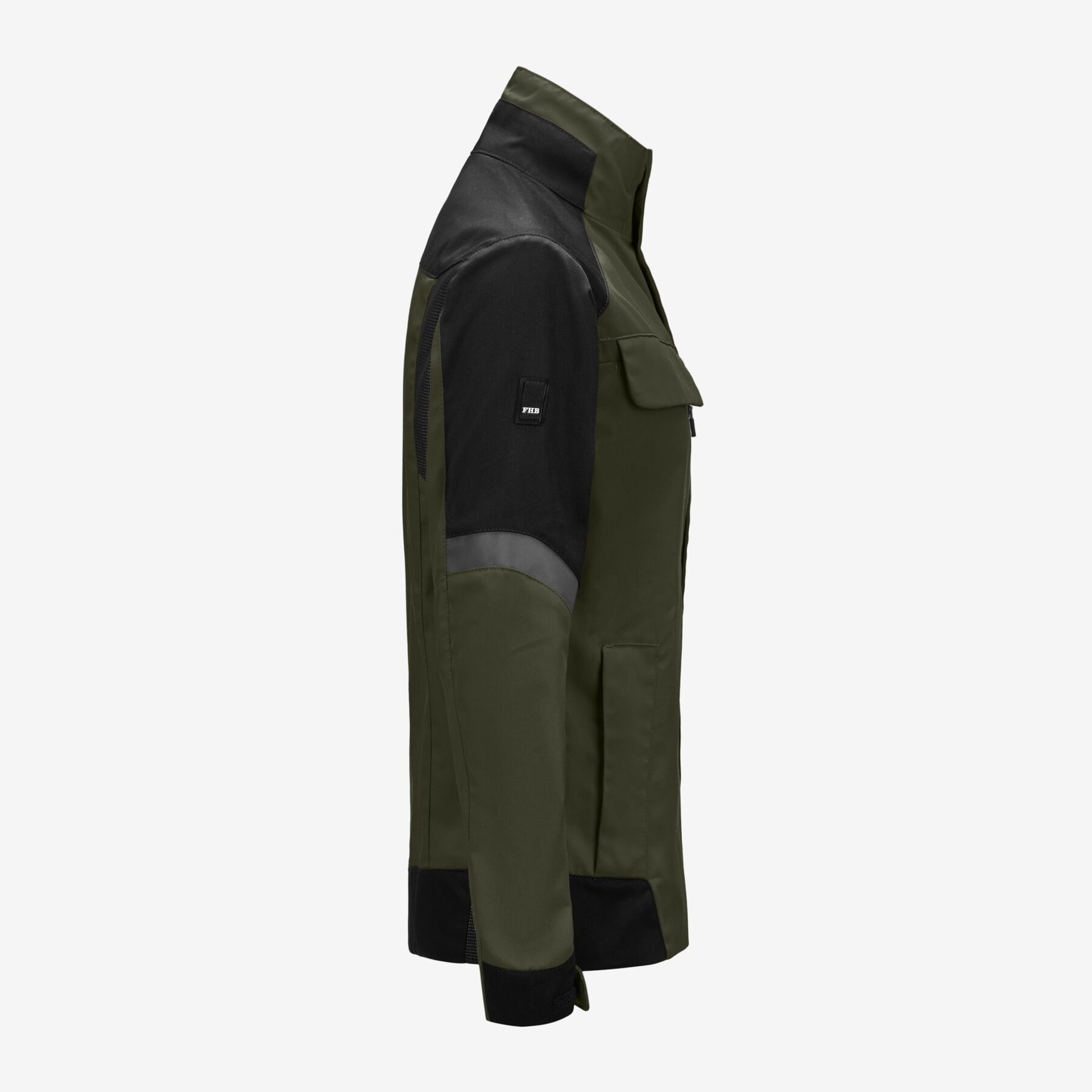 ANDREA Arbeitsjacke Damen oliv-schwarz M